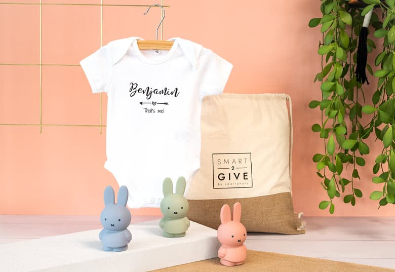 Vauvabody 0-3 kuukautta & Sininen Miffy-säästöpossu | smartphoto