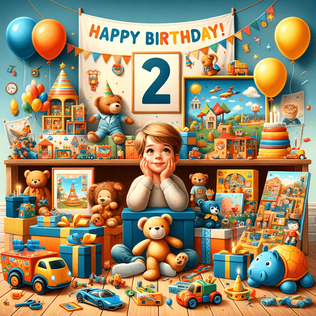 Lahja 2 vuotiaalle pojalle