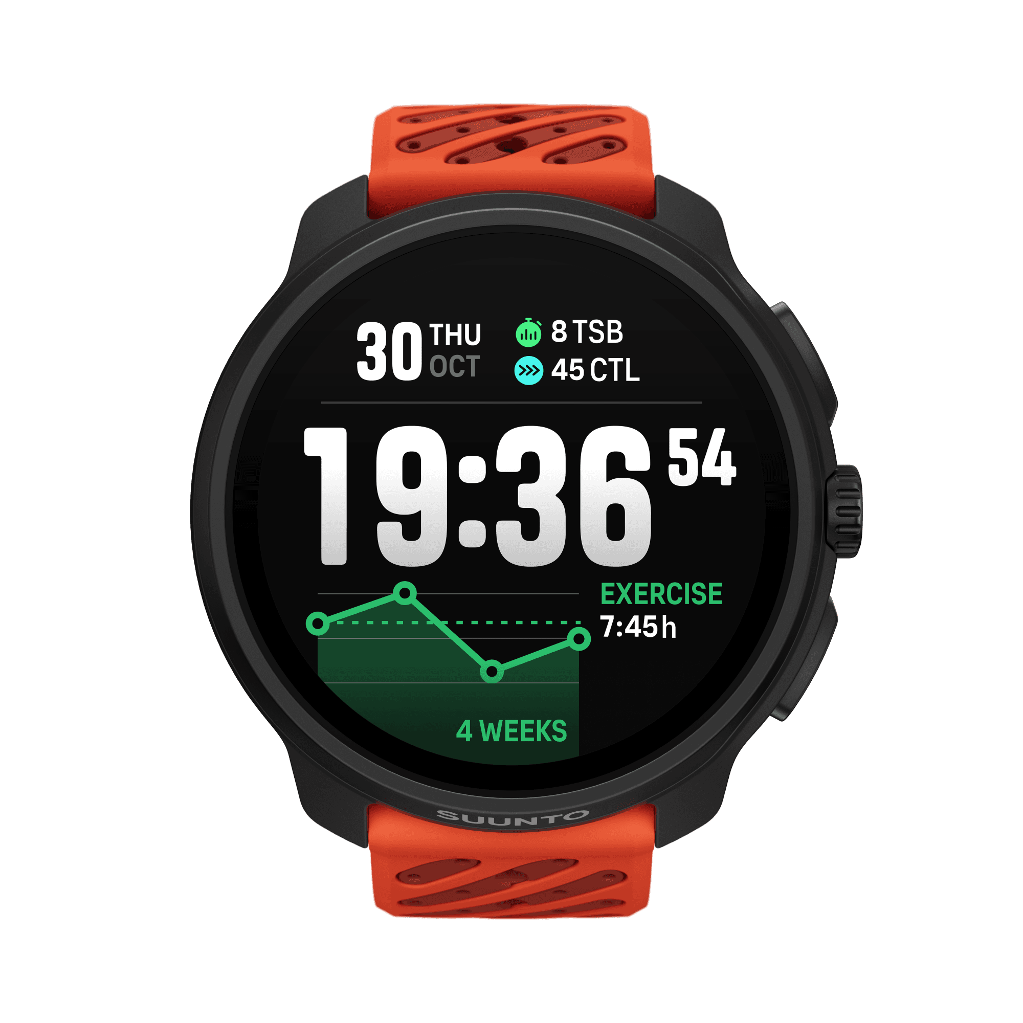 Suunto Race 2 Stainless Steel Coral Orange urheilukello