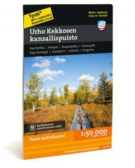 Calazo Urho Kekkosen Kansallispuisto Tyvek retkeilykartta (suomi)