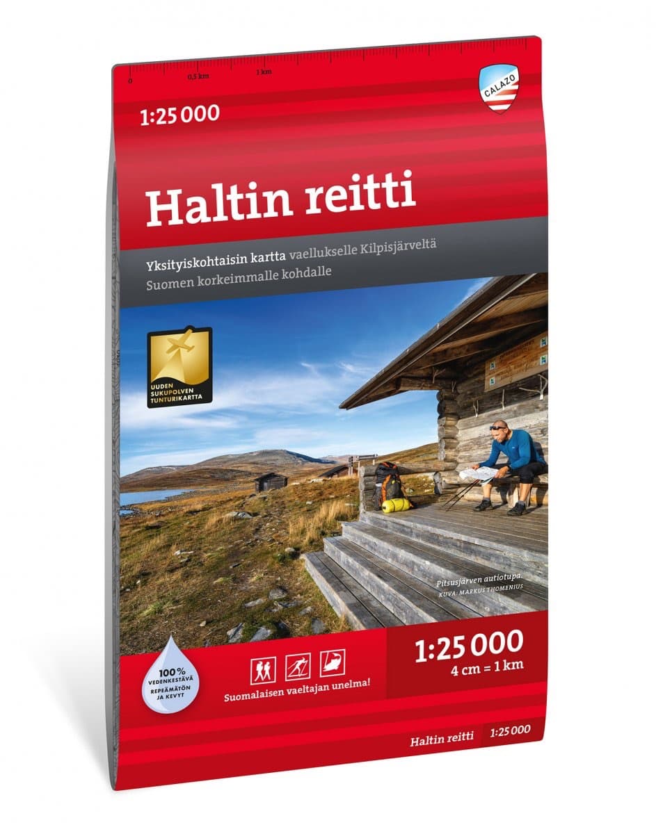 Calazo Haltin Reitti retkeilykartta, suomi