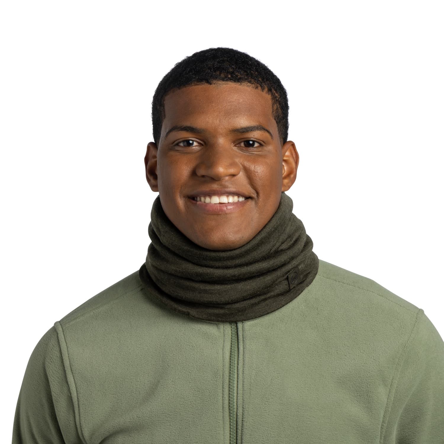 Buff Heavyweight Merino Solid Bark kauluri