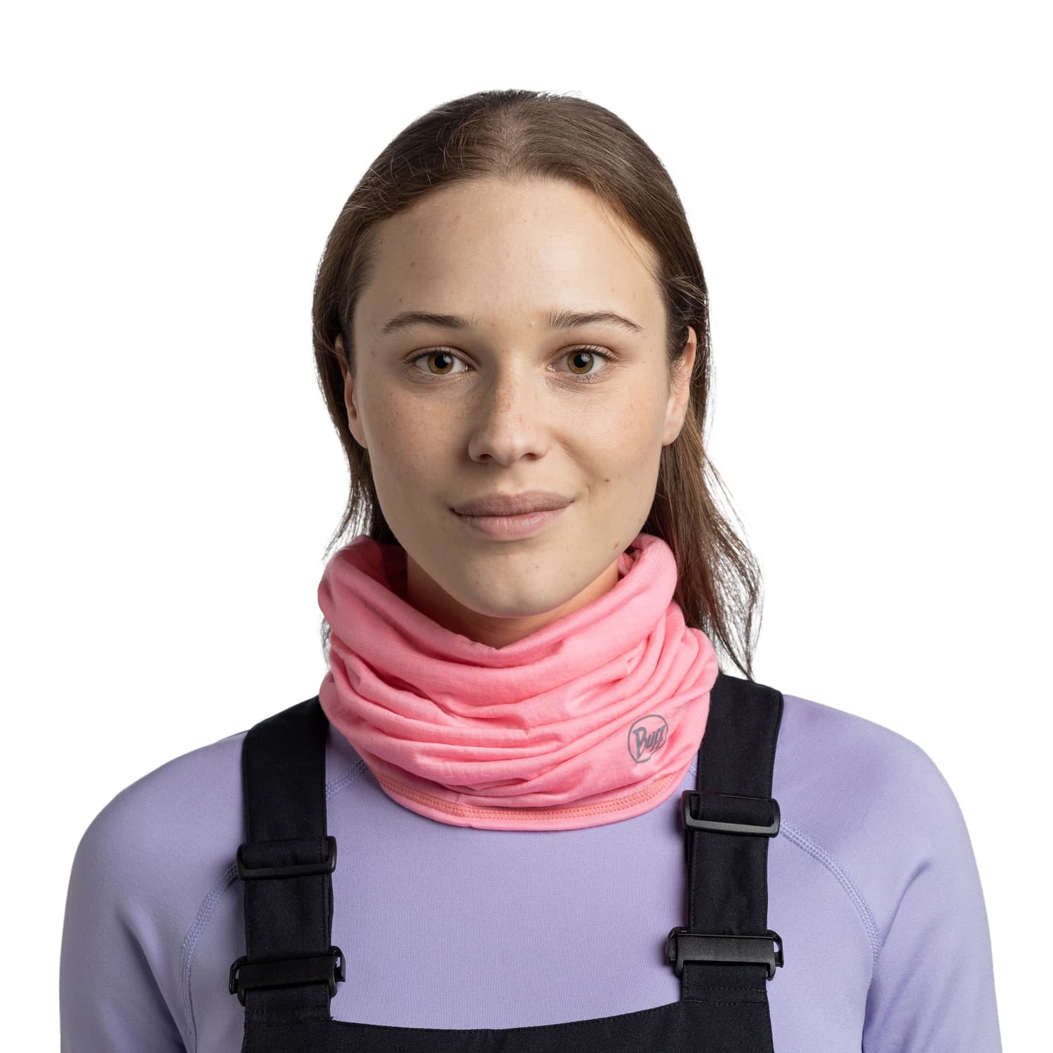 Buff Lightweight Merino Solid Rose Pink kauluri