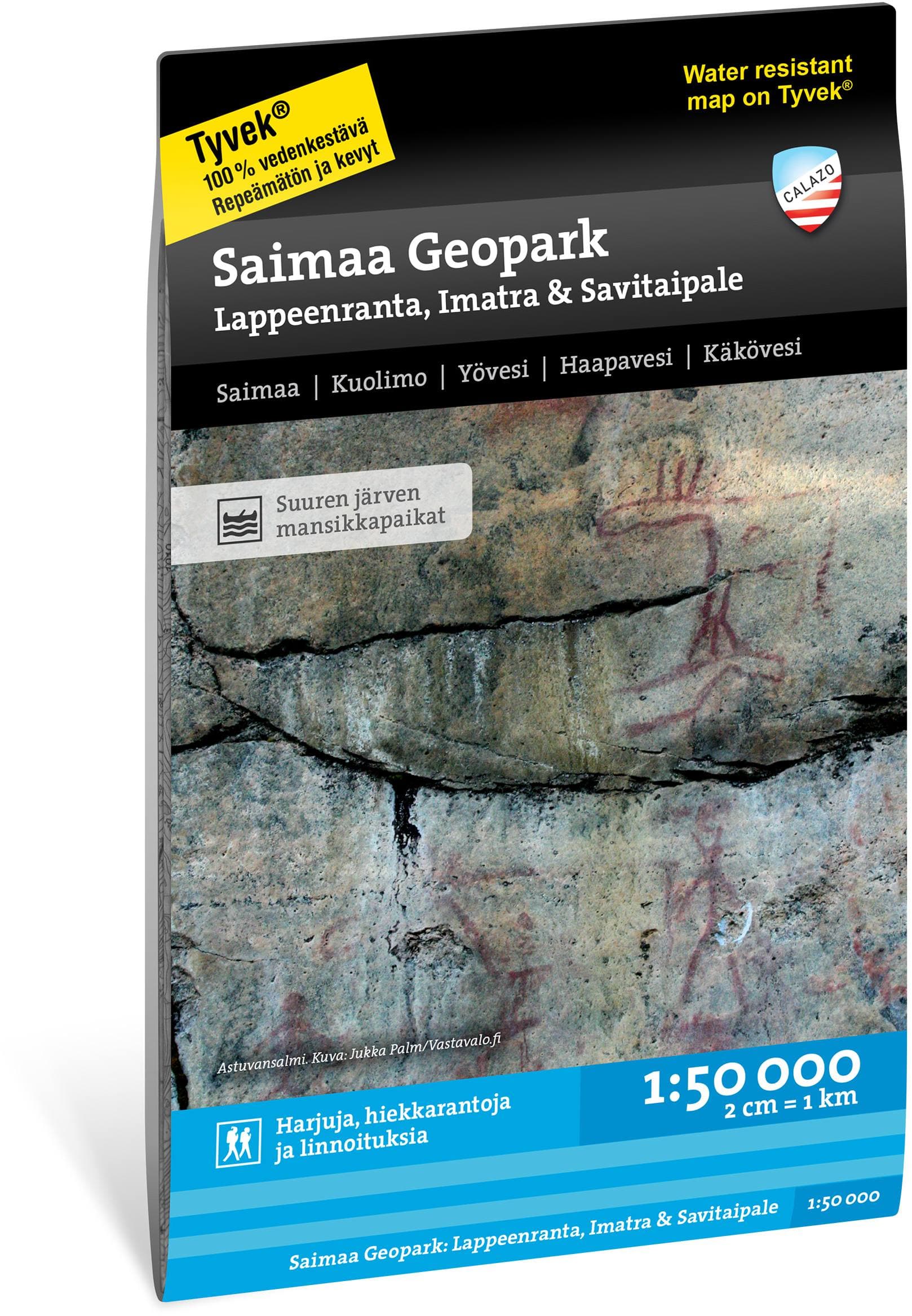 Calazo Geopark Tyvek Lappeenranta, Imatra.... retkeilykartta, suomi