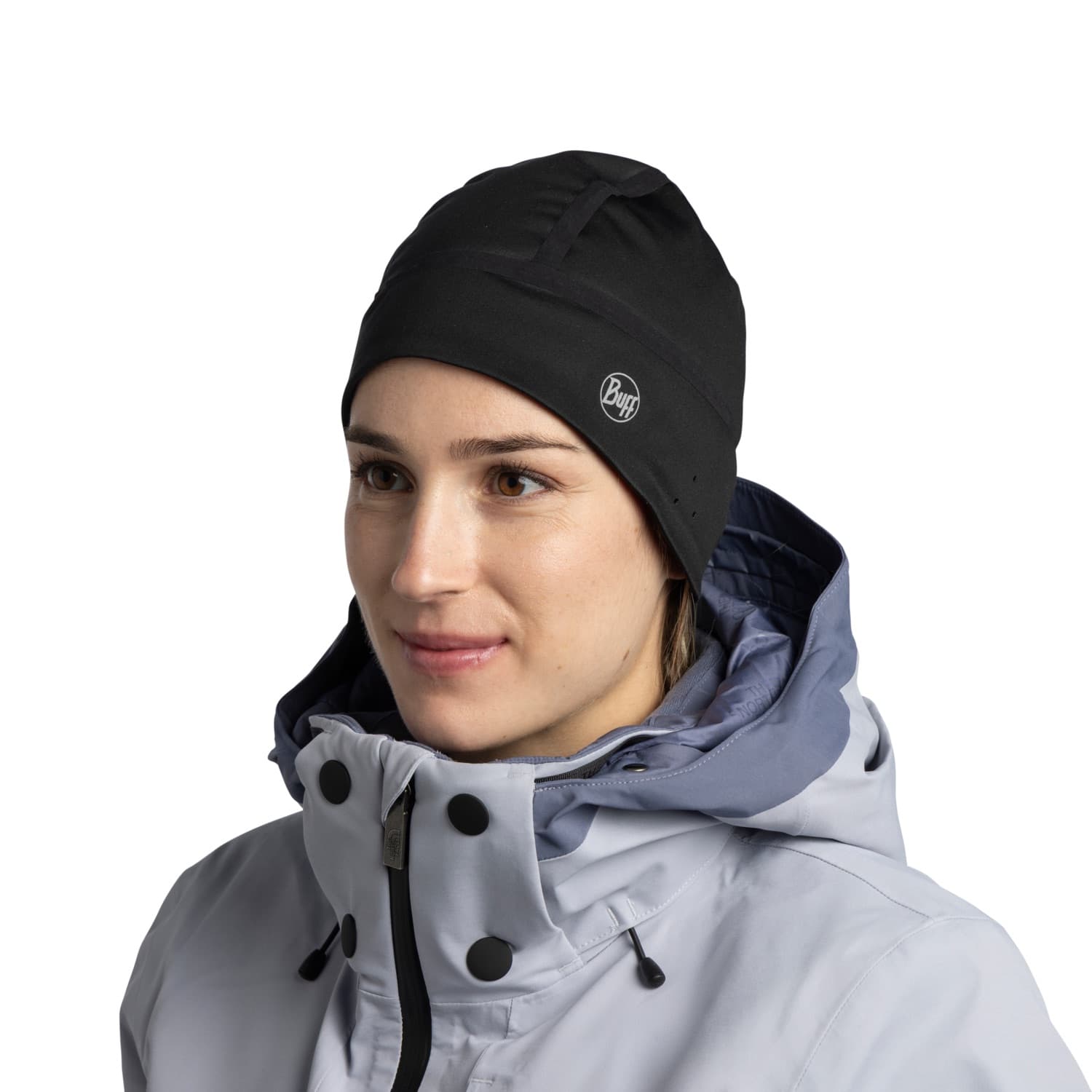 Buff Windproof Beanie Black pipo