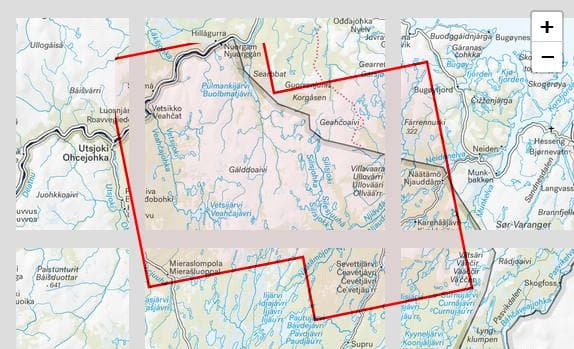 Calazo Kaldoaivin Erämaa Tyvek retkeilykartta, suomi