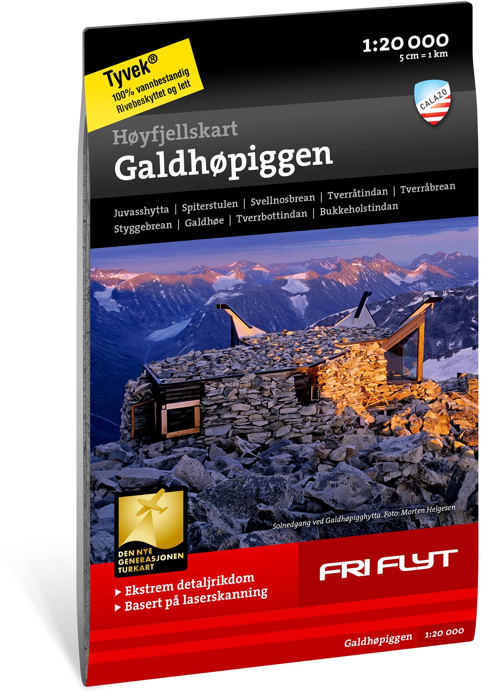 Calazo Galdhøpiggen retkeilykartta (ulkomailla)