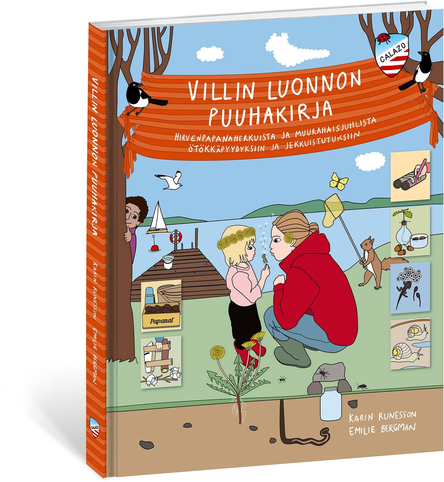 Calazo Villin Luonnon Puuhakirja lasten kirja