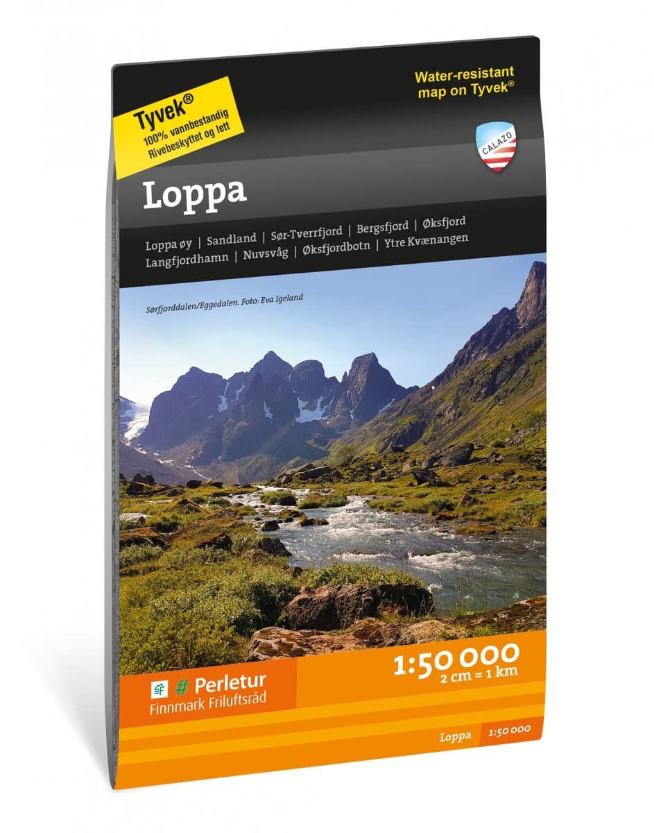 Calazo Loppa retkeilykartta, Norja