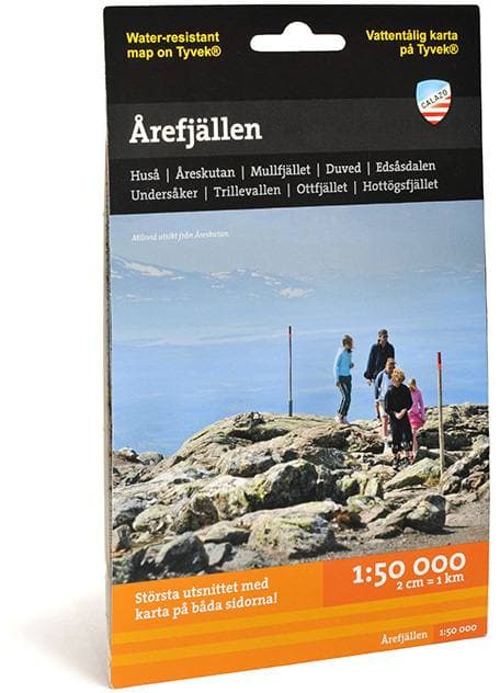 Calazo Årefjällen Fjällkarta Tyvek retkeilykartta