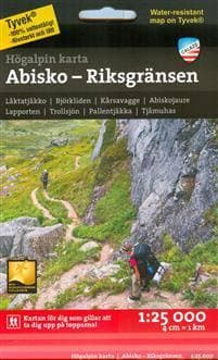 Calazo Abisko - Riksgränsen ulkomaan retkeilykartta