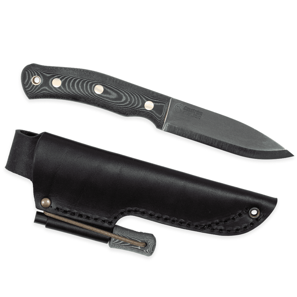 Casström No.10 Swedish Forest Knife Sleipner puukko kipinäraudalla, Micarta/Scandi