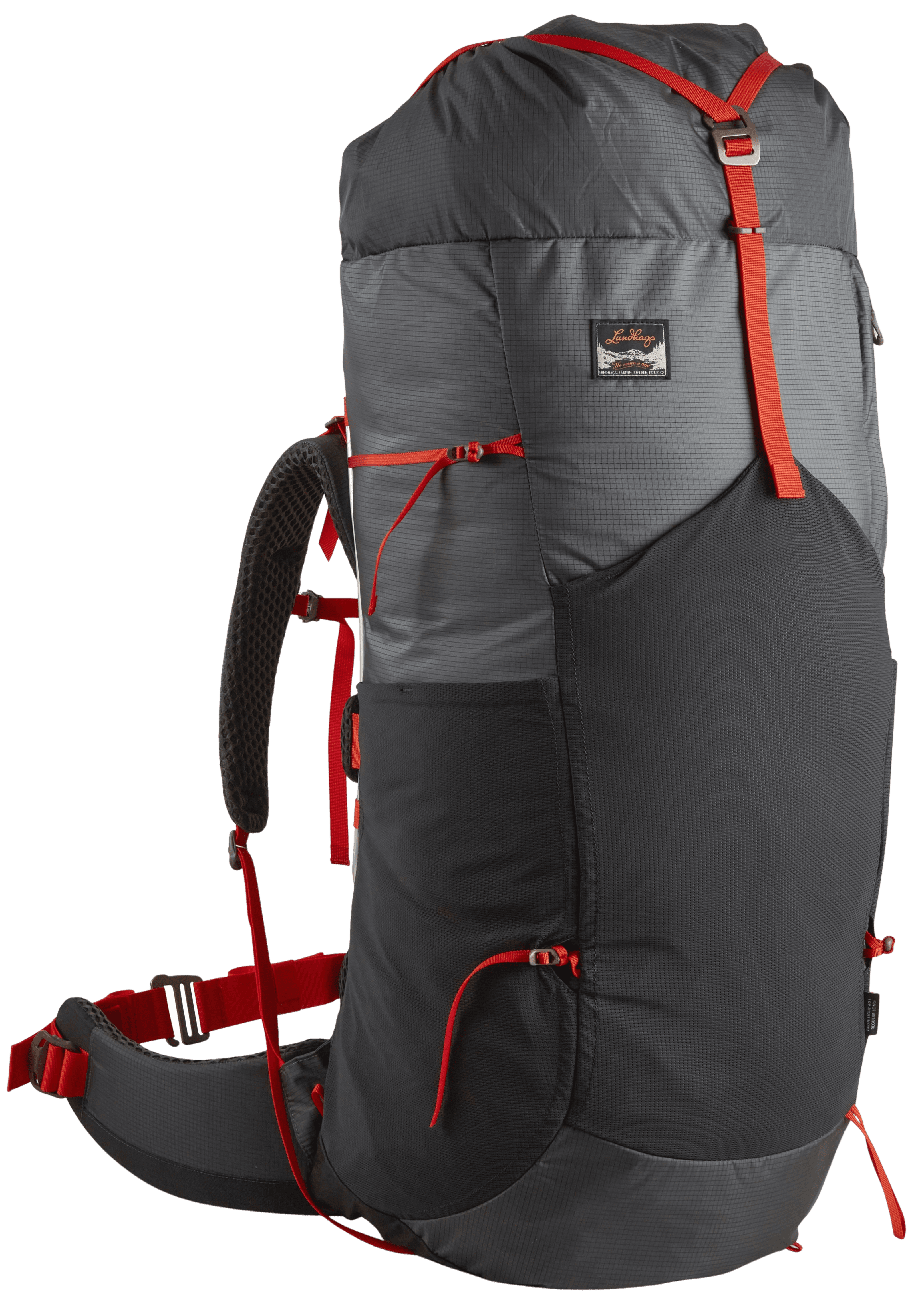 Lundhags Padje Light 45 L Regular Long Unisex reppu, Granite