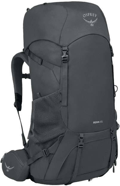 Osprey Renn 65 naisten rinkka, Dark Charcoal/Gray Wolf