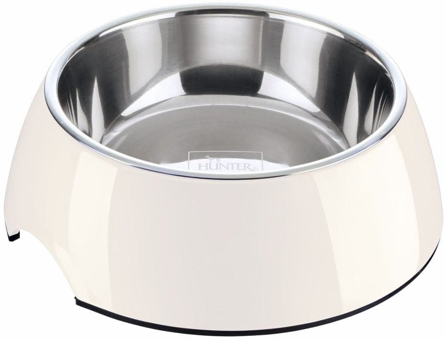 HUNTER Bowl Melamin koirankuppi, 350 ml, White