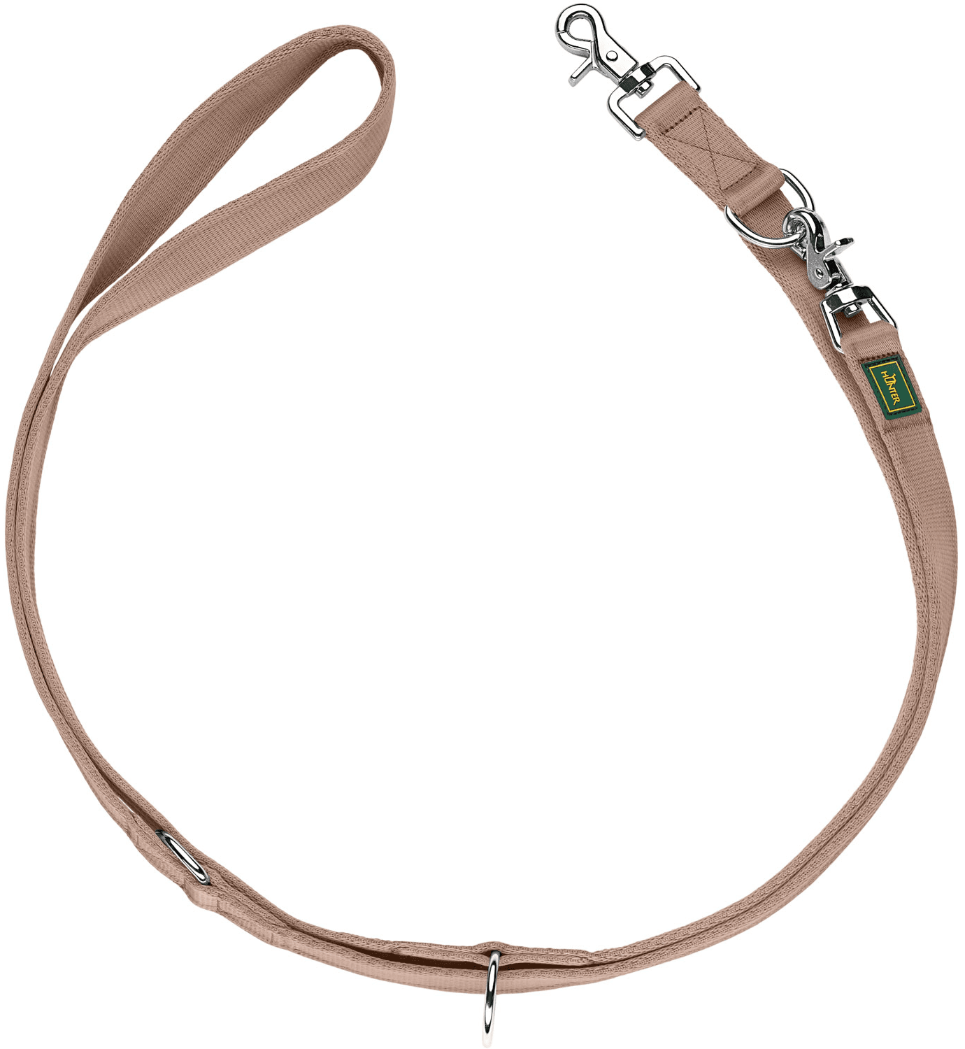 HUNTER Inari T-Leash koiran talutushihna, 25/200 cm, Tan
