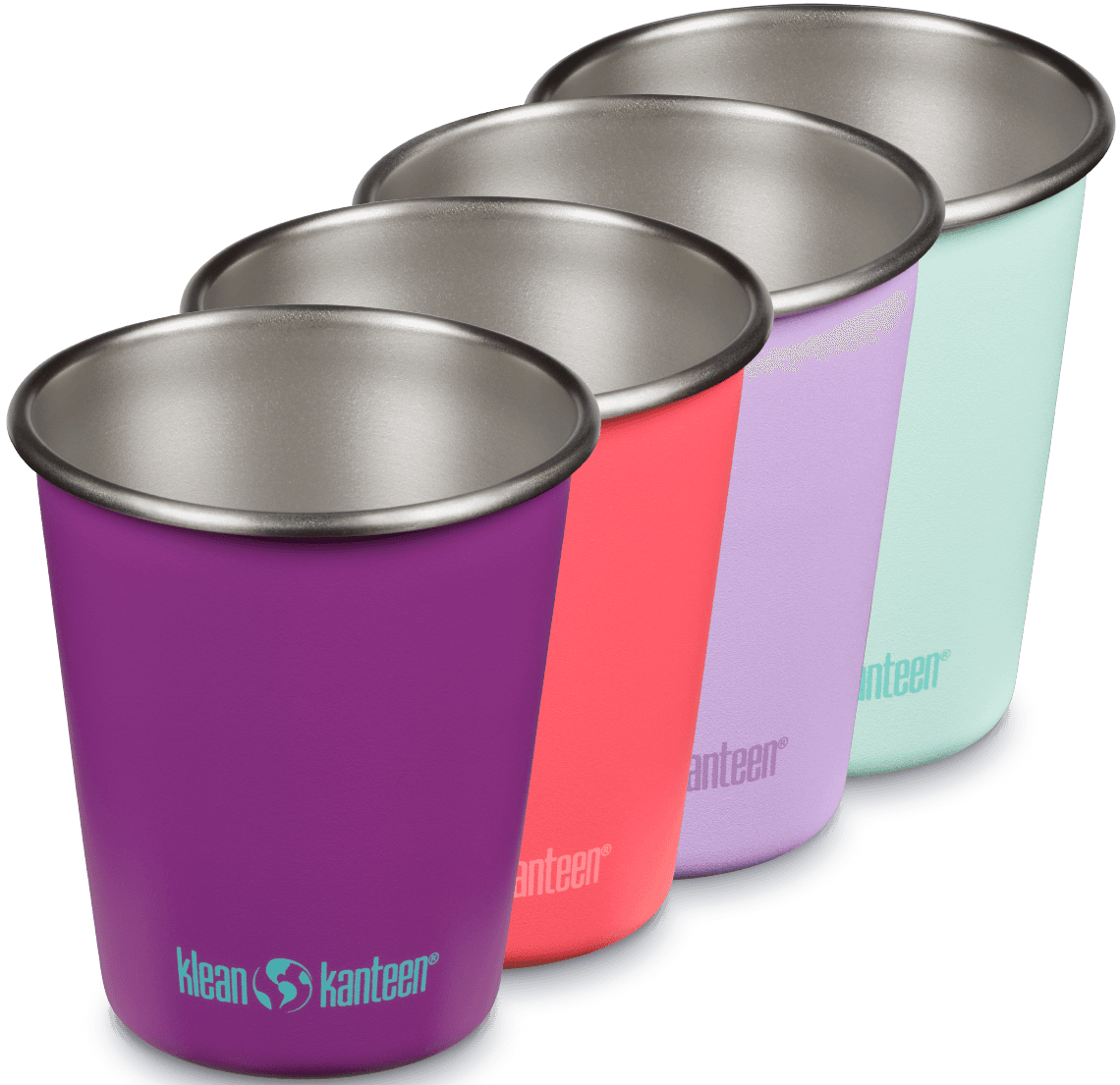 Klean Kanteen Kid Cup muki, 296ml, 4kpl, Butterflies