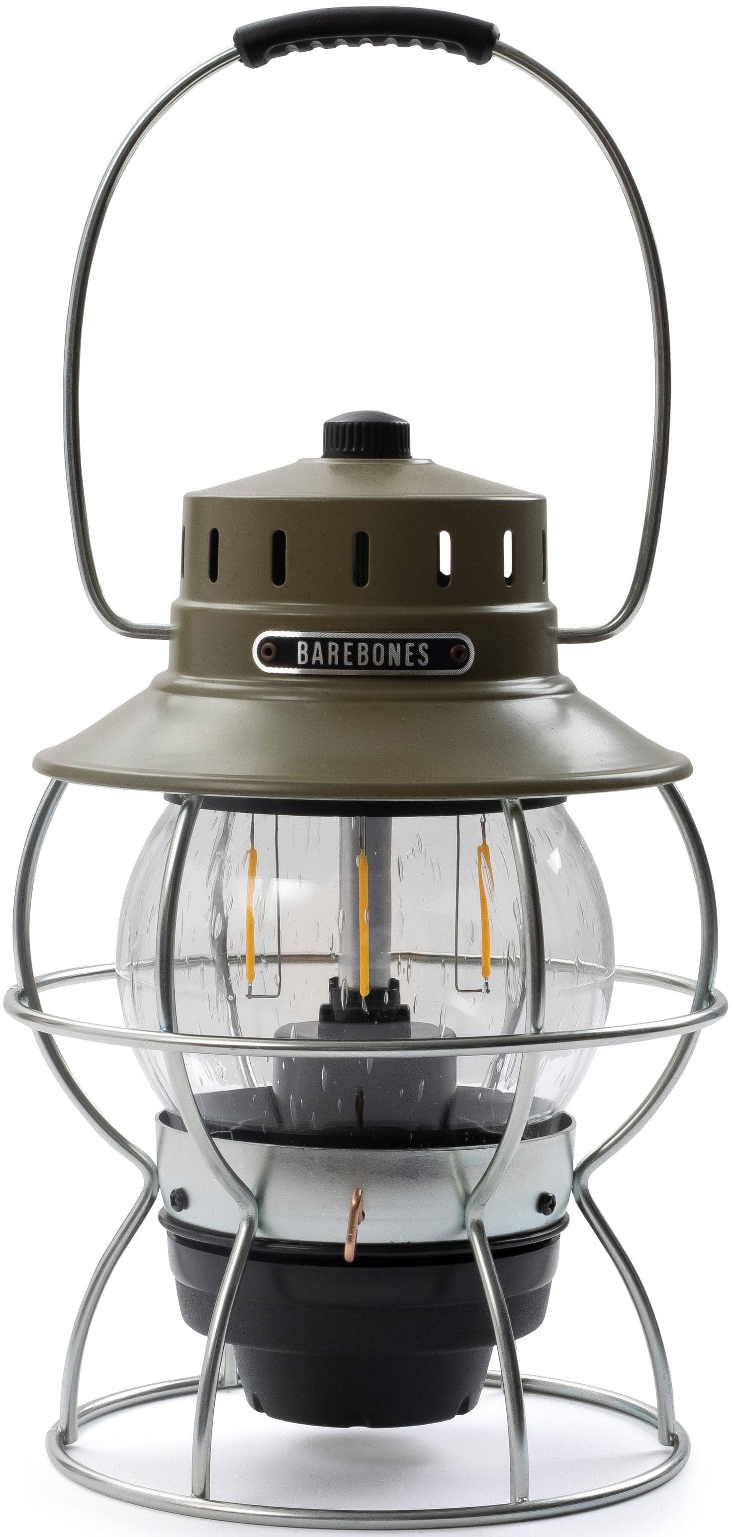 Barebones Railroad Lantern LED-lyhty, oliivinvihreä