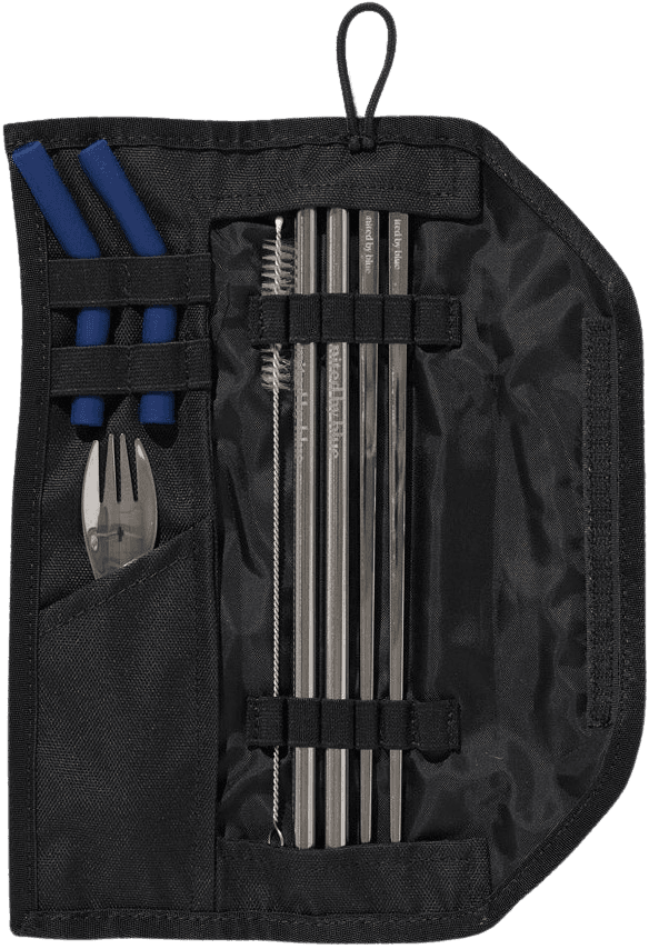 United by Blue The Utensil Kit ruokailuvälinesetti, musta