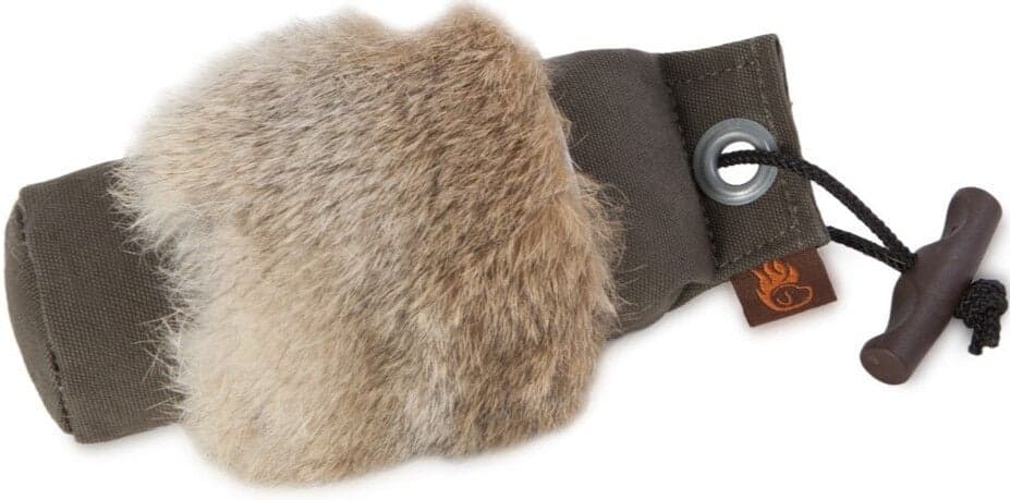 Firedog Standard Dummy with Rabbit Fur 250 g Khaki