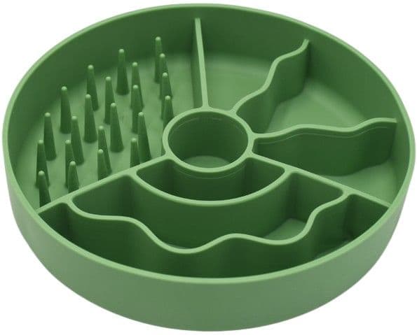 Fiboo Slow wl Slowfeeder-skål 19 cm Grön