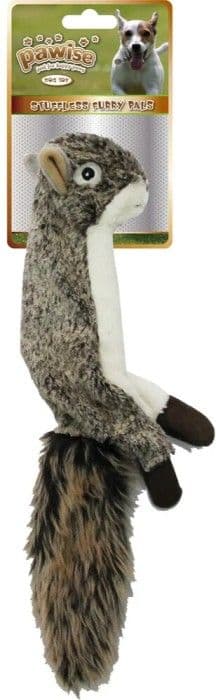 Pawise Hundleksak Stuffingless 48 cm Ekorre