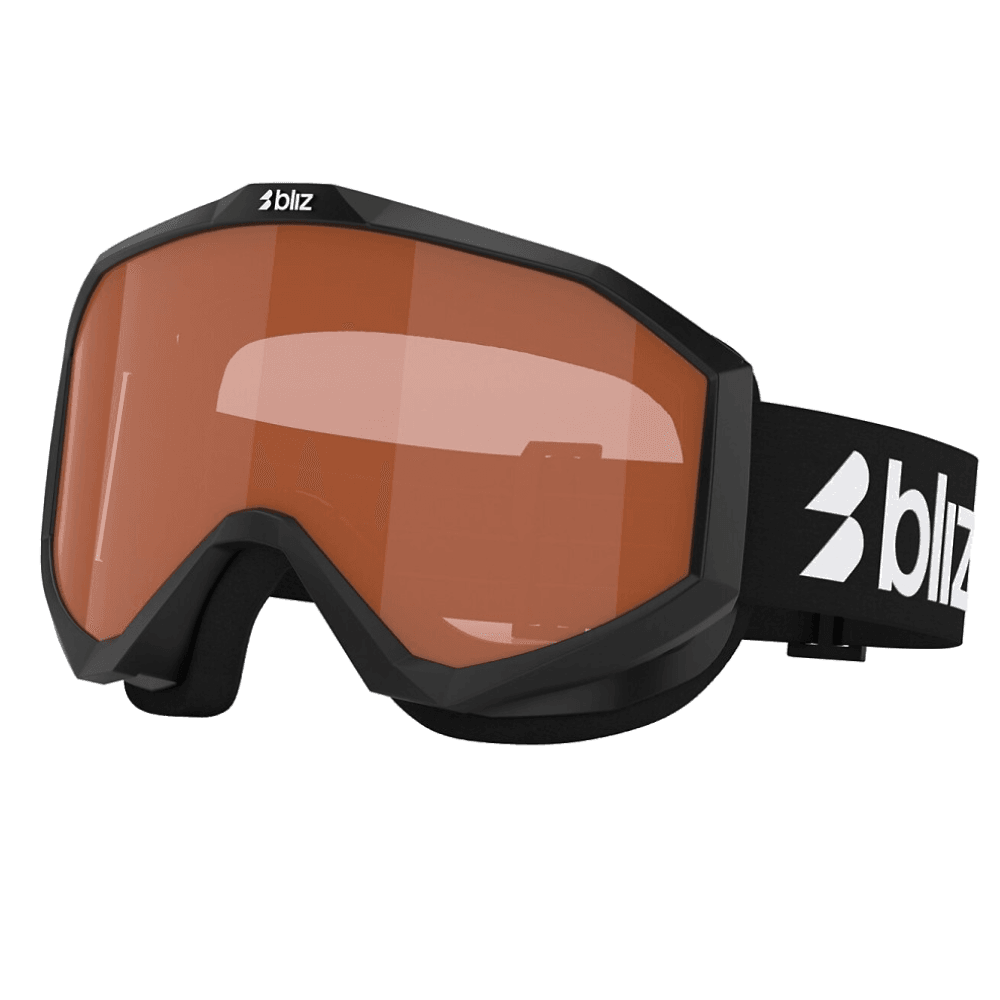 Bliz Liner Junior musta-valkoinen logo oranssilla
