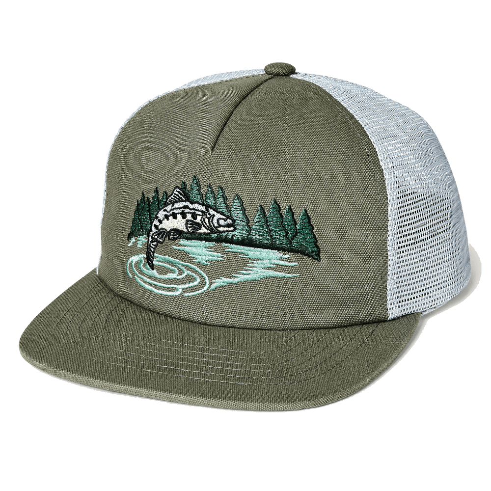 Filson Trout Trucker Mesh Cap Dusty Pine