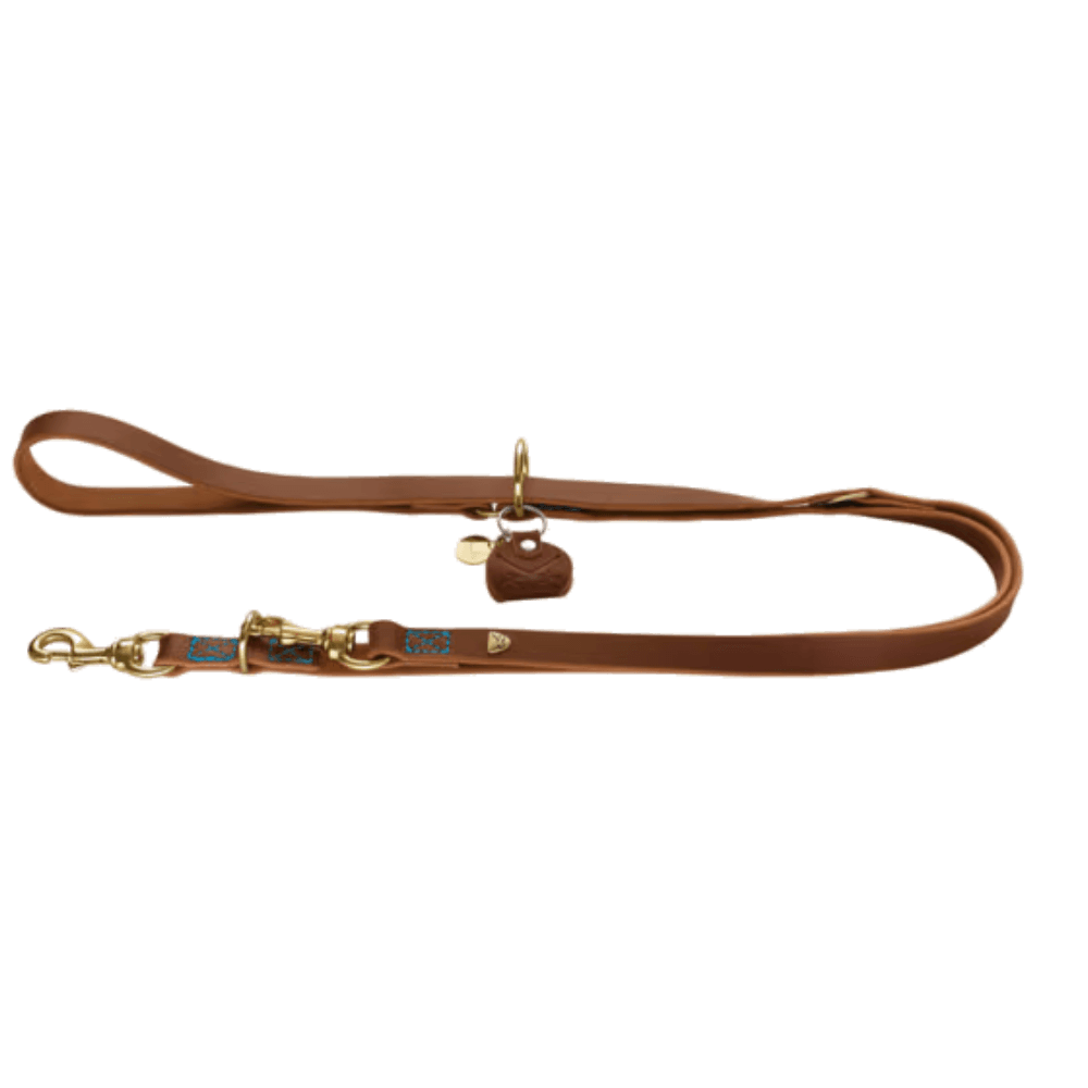 HUNTER T-Leash Sansibar 20/200 Cowleather Cognac
