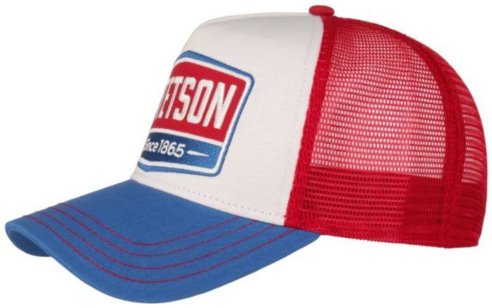 Stetson Trucker Cap Gasoline lippalakki, sininen/punainen