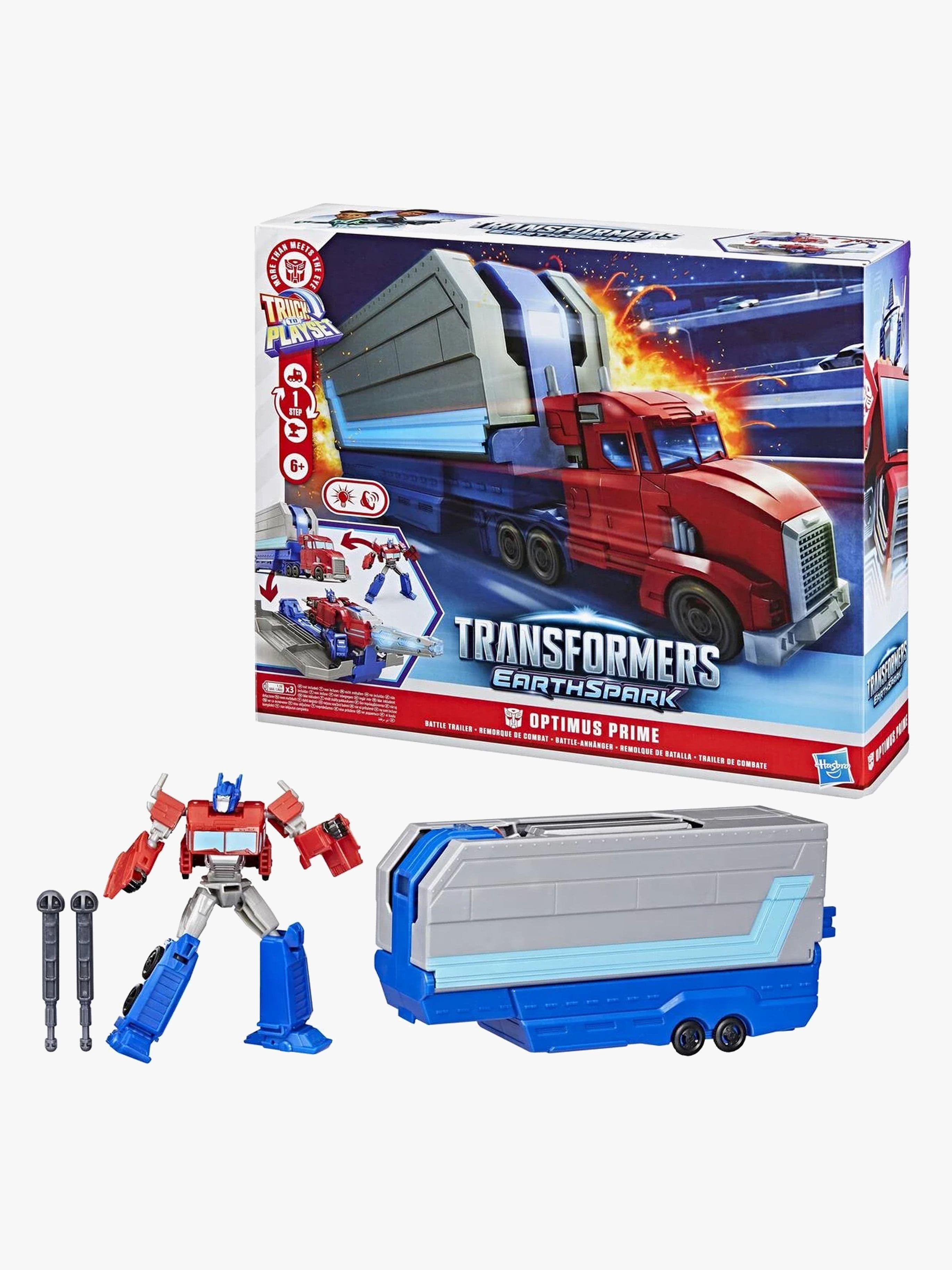 Transformers EarthSpark Optimus Prime Figuuri + Perävaunu