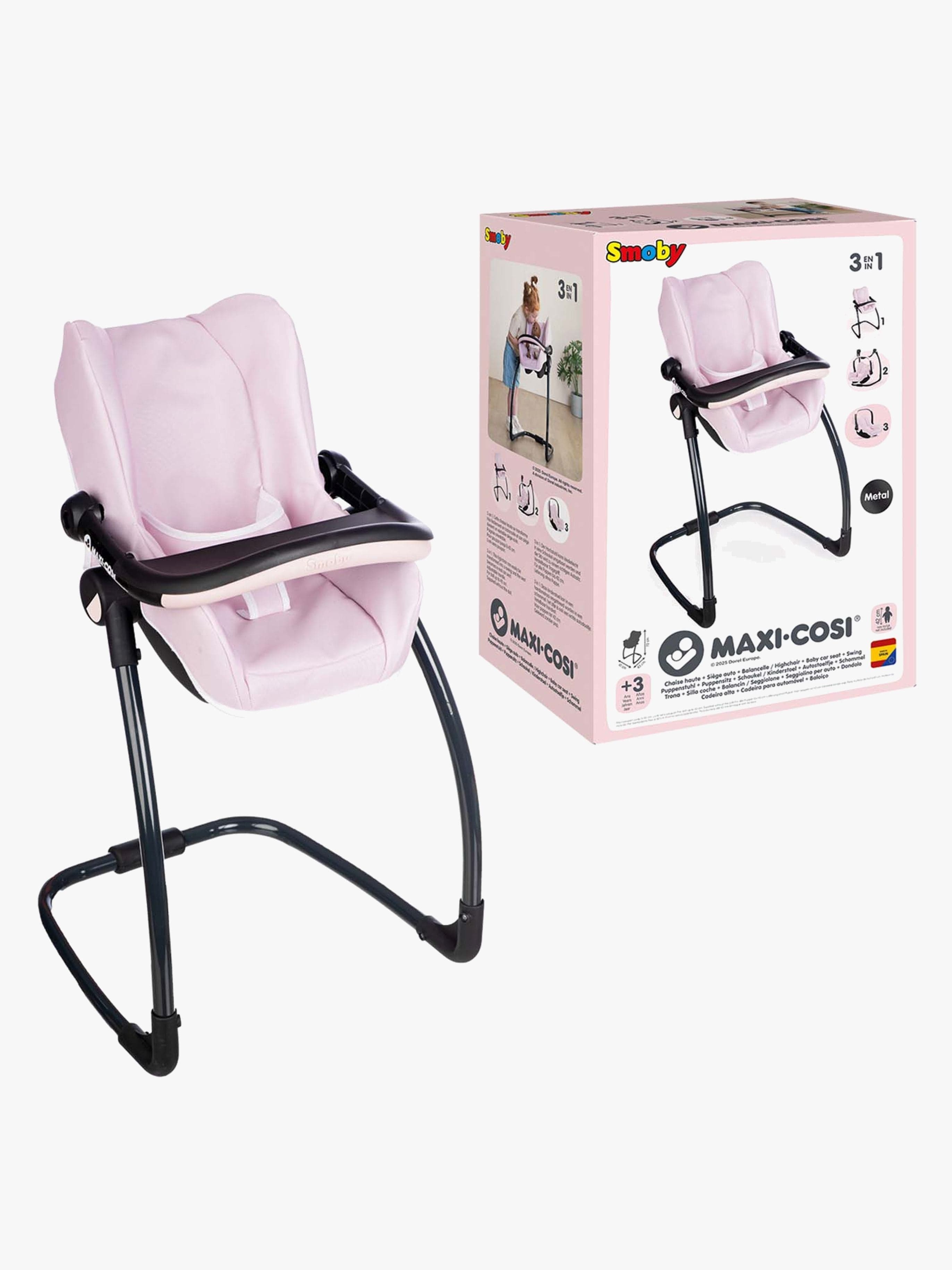 Smoby MAXI-COSI Nuken Syöttötuoli 3-in-1, Vaaleanpunainen