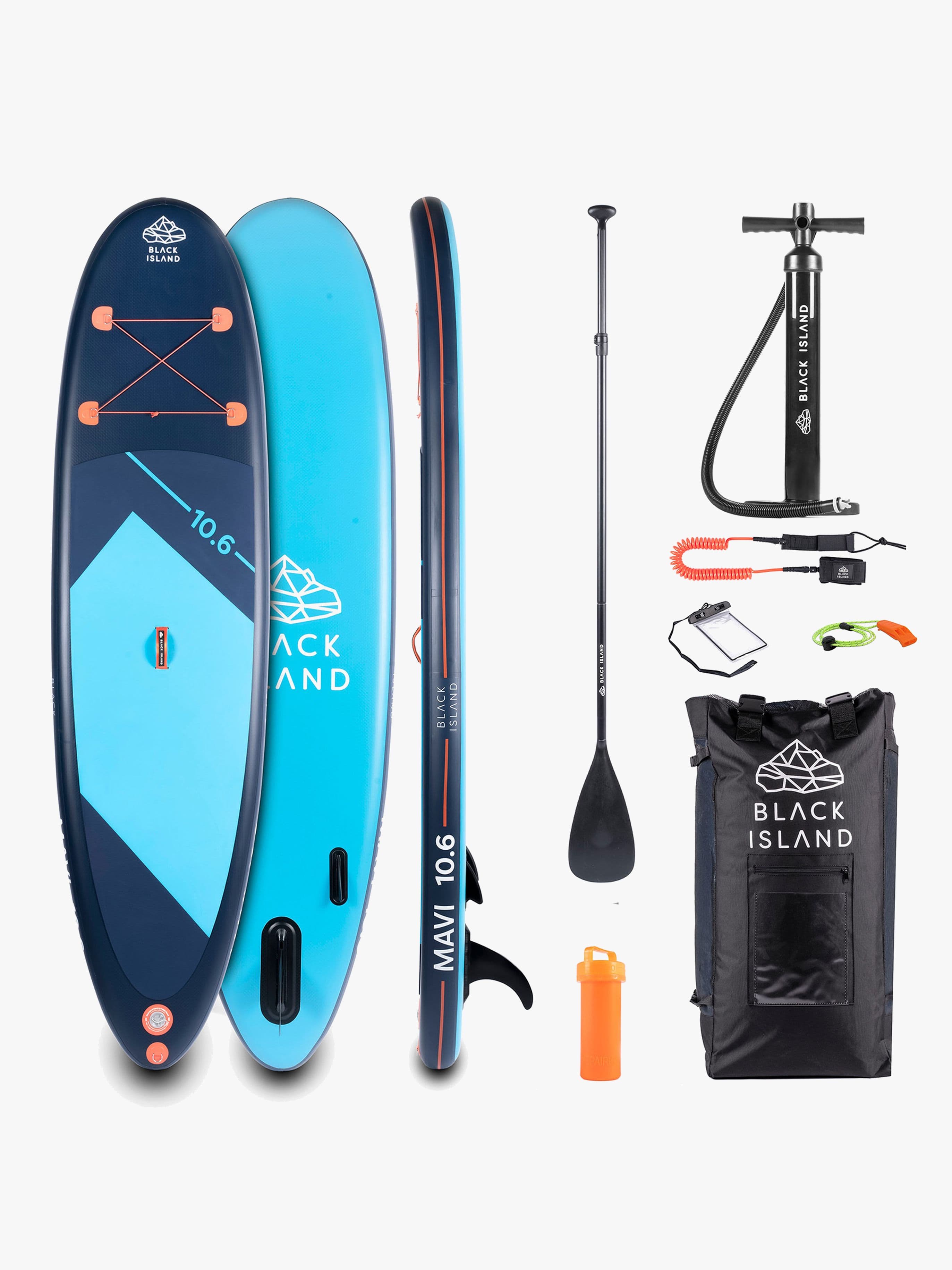 Black Island SUP-Lauta 10"'6 Paketti
