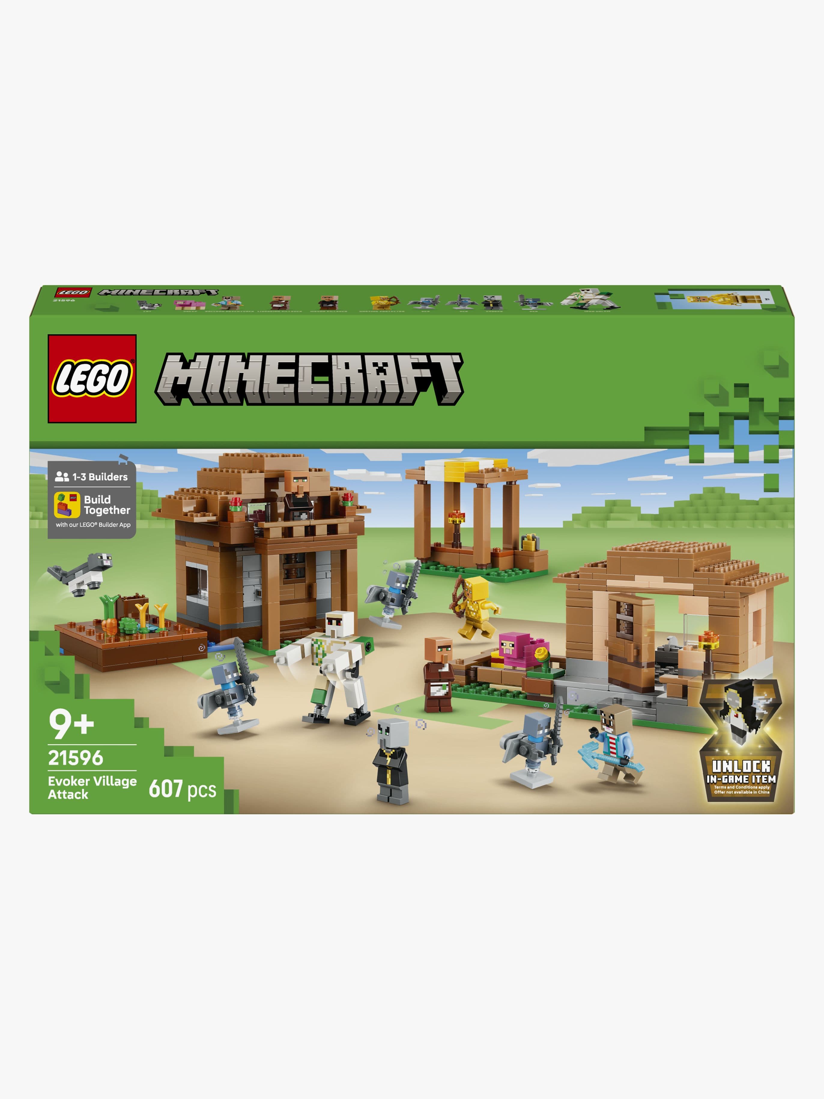 LEGO Minecraft 21596 Hyökkäys kutsuilijakylään