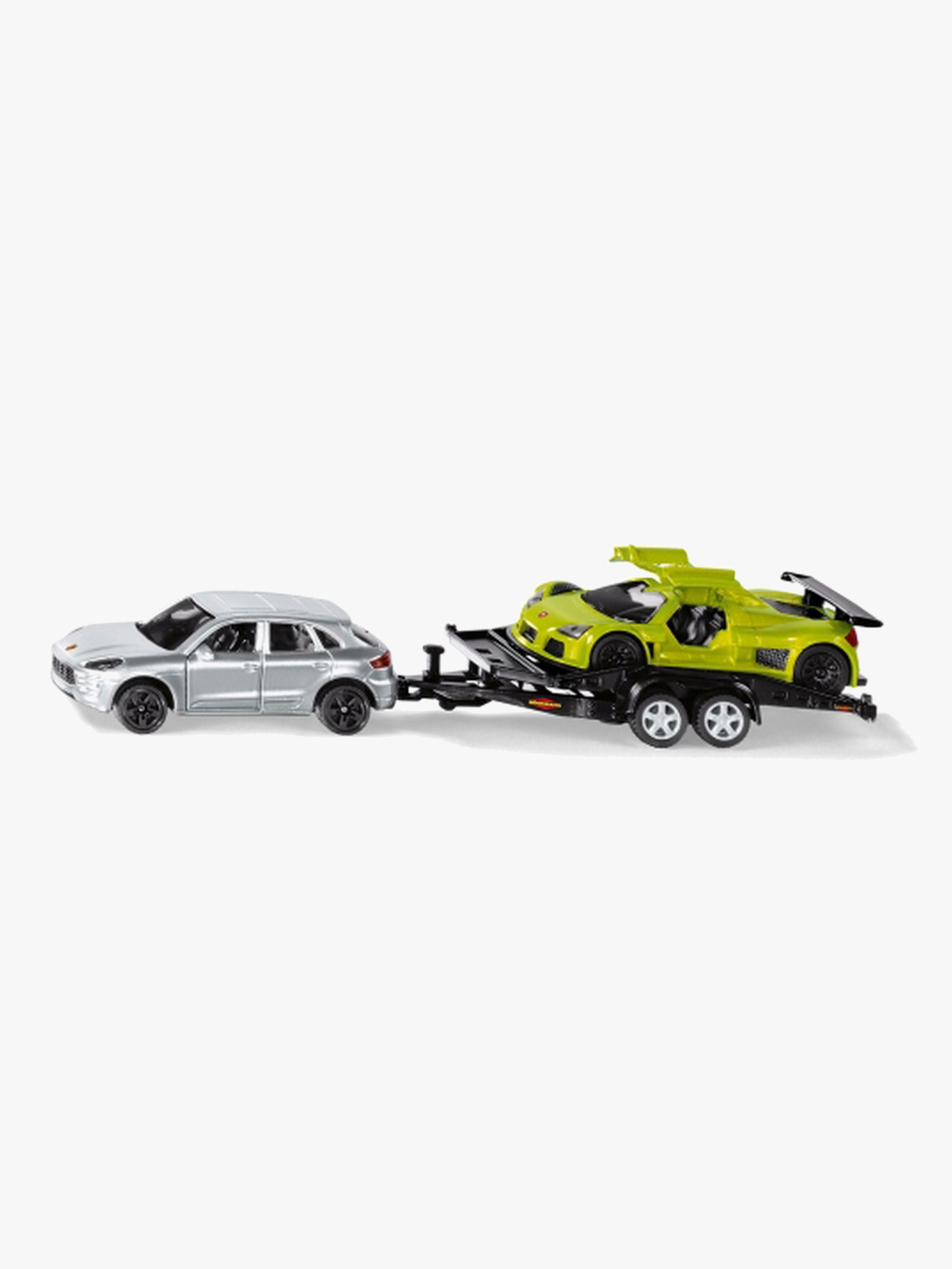 Siku Auto + Urheiluautoperäkärry 1:55