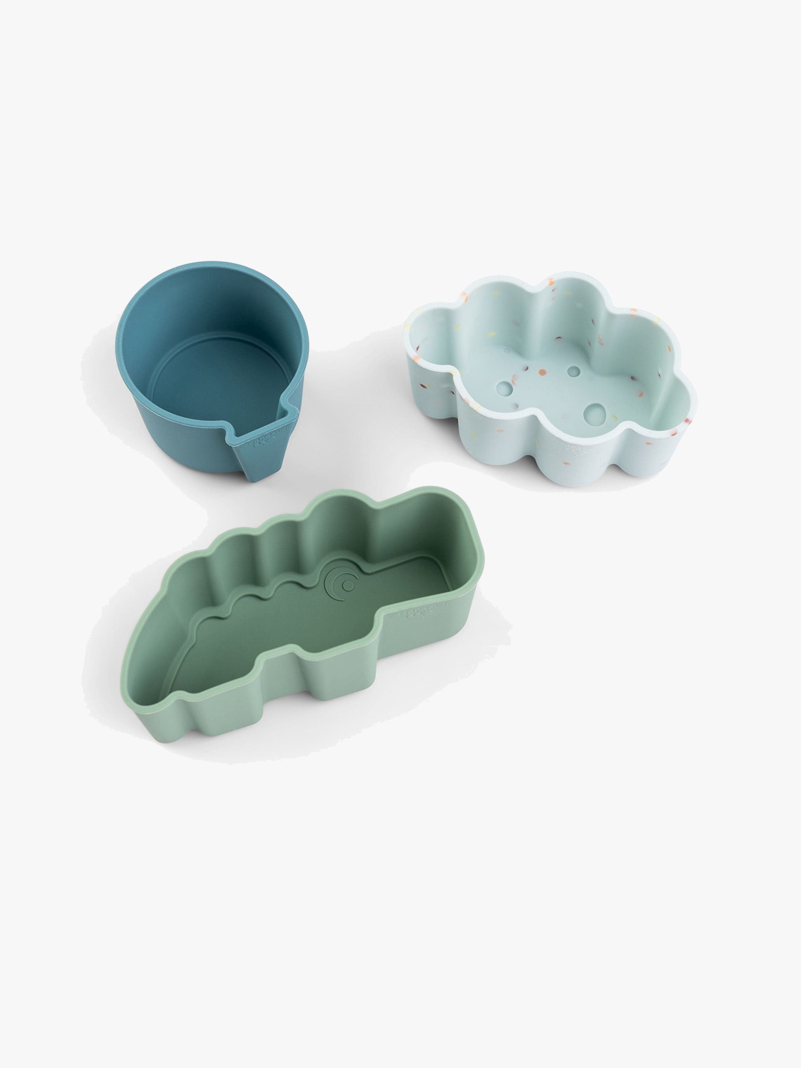 Done By Deer Happy Clouds Silikonimuotit 3-pack, Blue