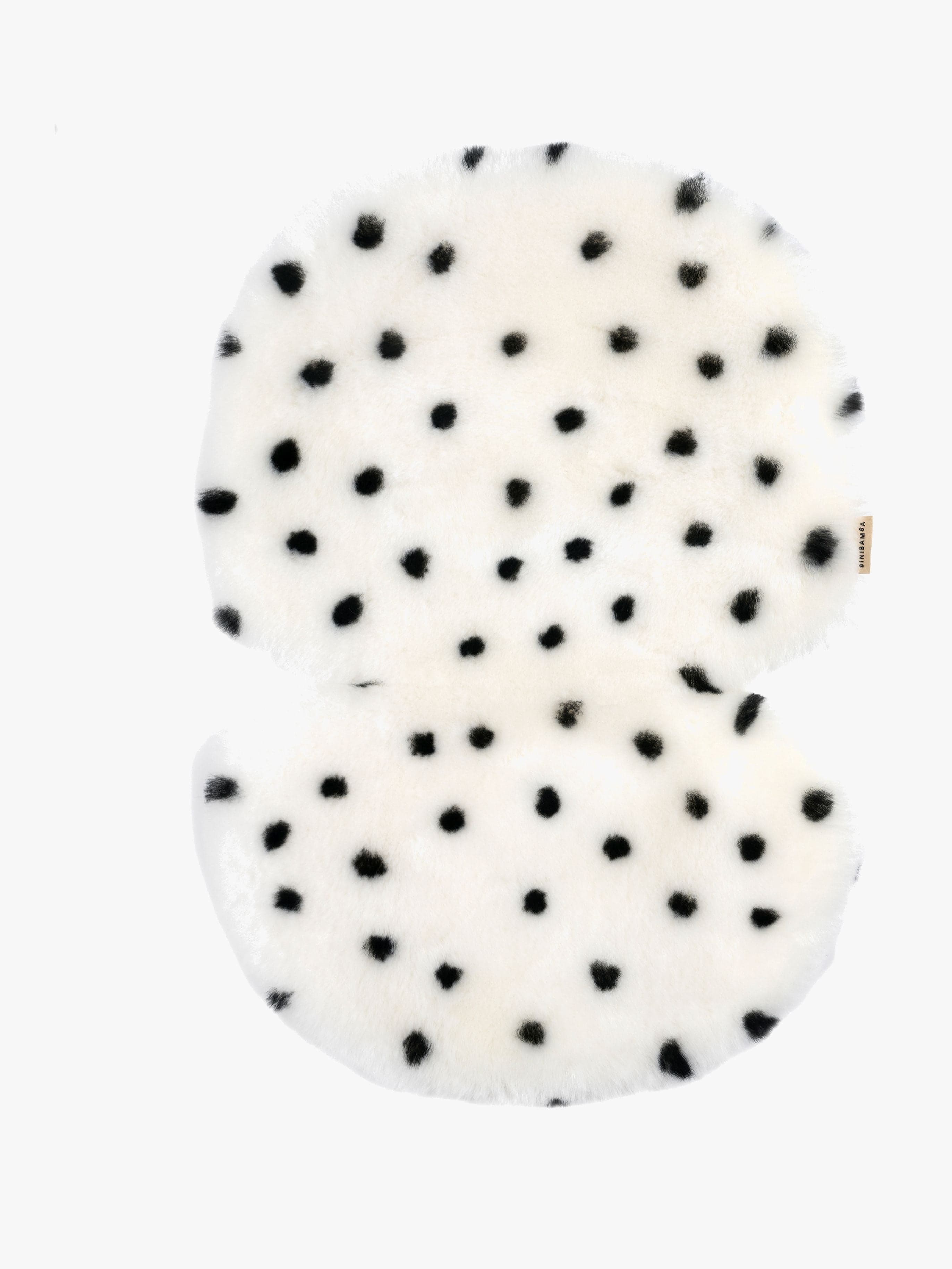 BINIBAMBA Sheepskin Istuinpehmuste Fixed Harness, Dalmation