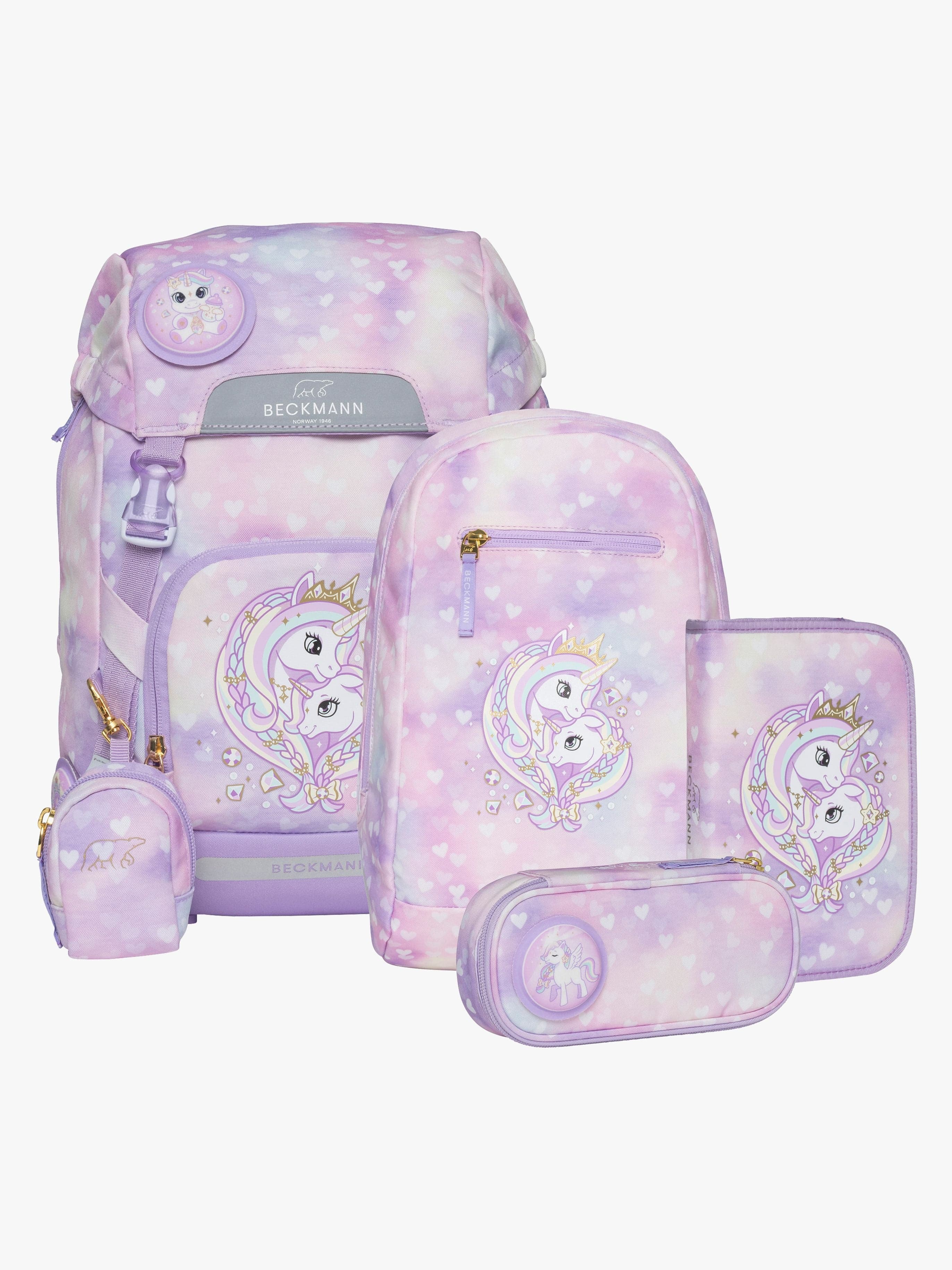 Beckmann Classic Reppusetti 22L, Unicorn Princess Purple