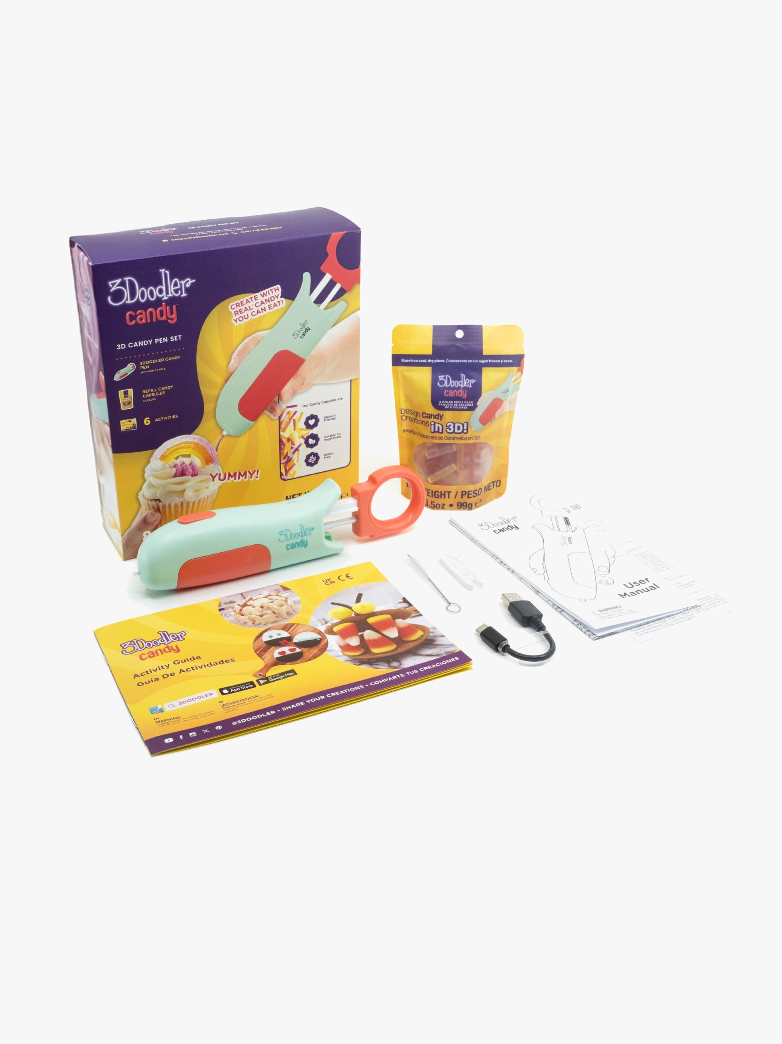 3Doodler Karkkikynä Candy Chef + Täyttöpakkaus
