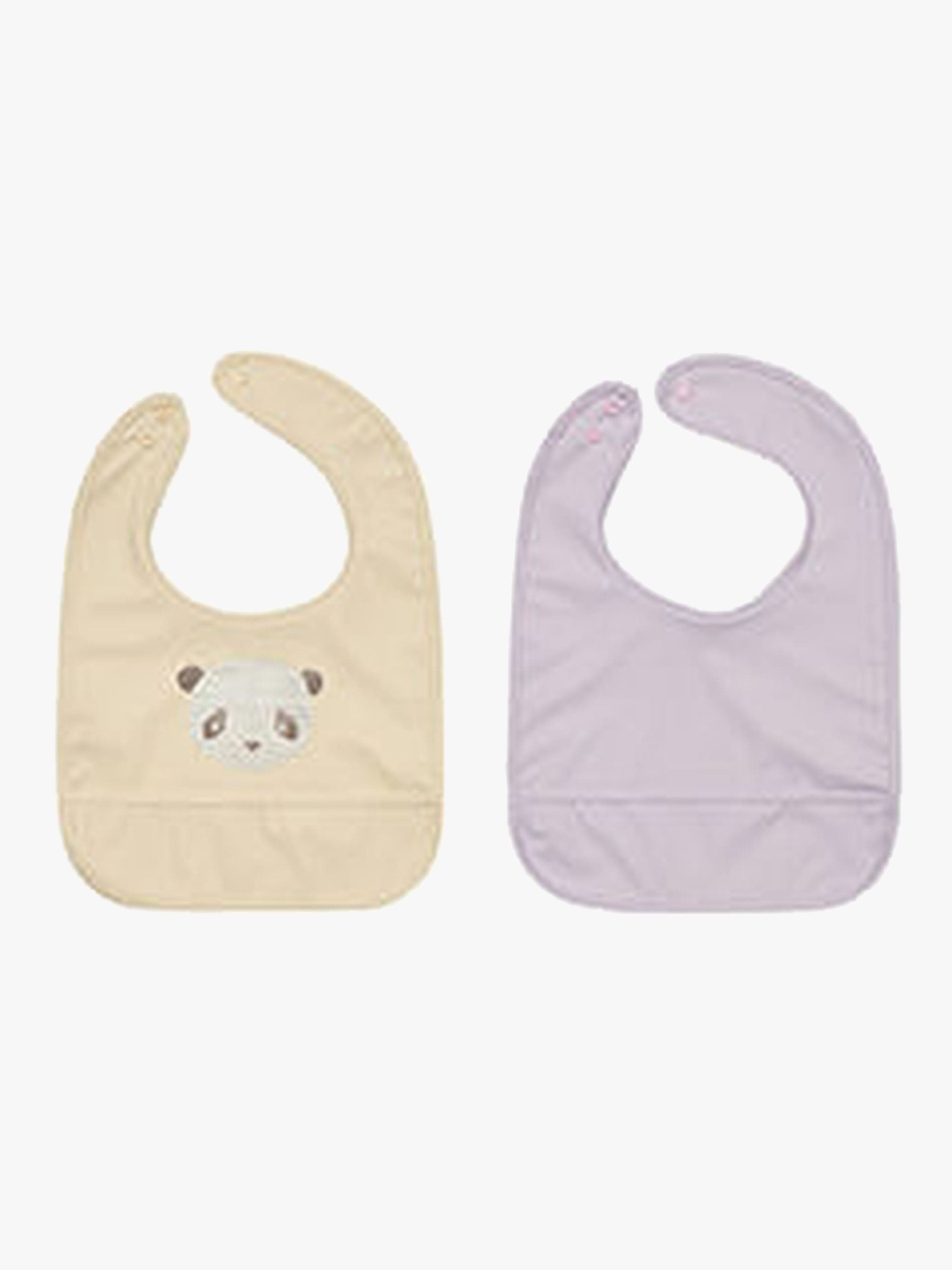 OYOY Lun Lun Panda Ruokalappu 2-pack, Vanilla/Lavender