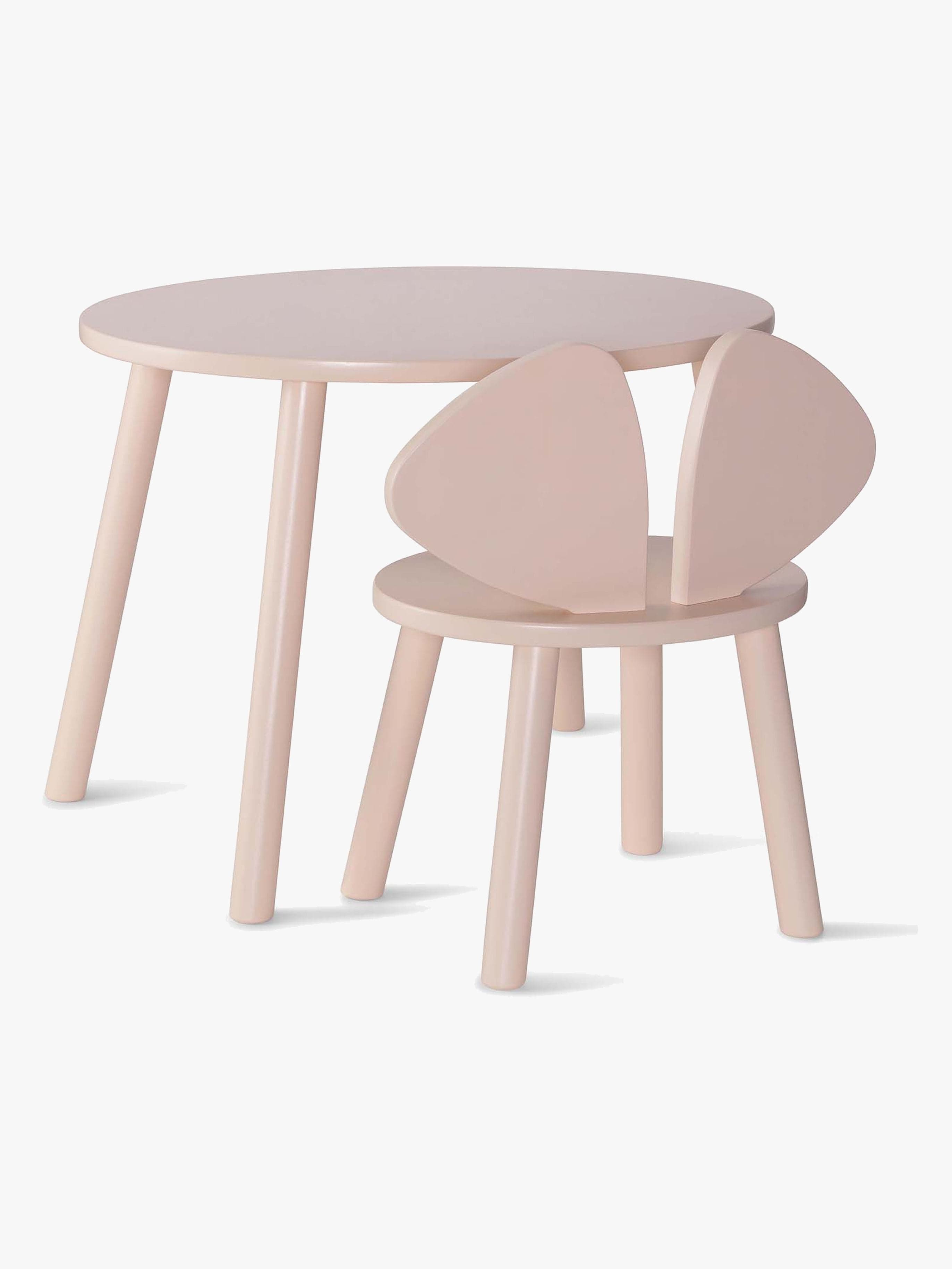 Nofred Mouse Pöytä Ja Tuoli, Vaaleanpunainen