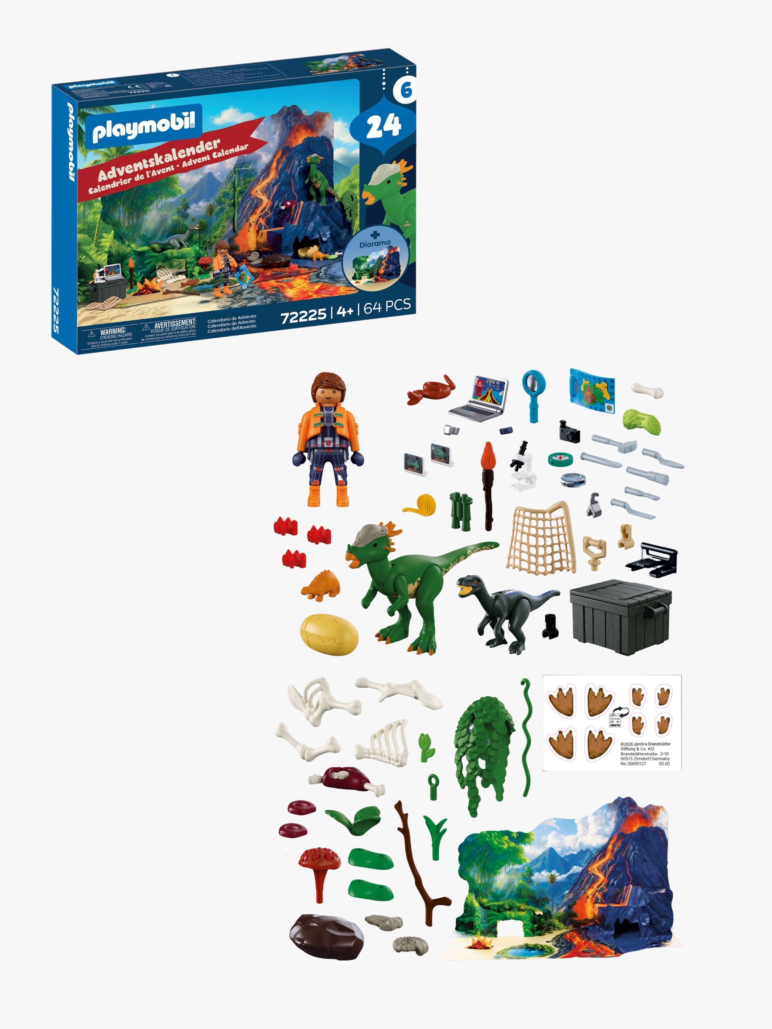 Playmobil Dinos 72225 Joulukalenteri Dinosaurusretki 2026