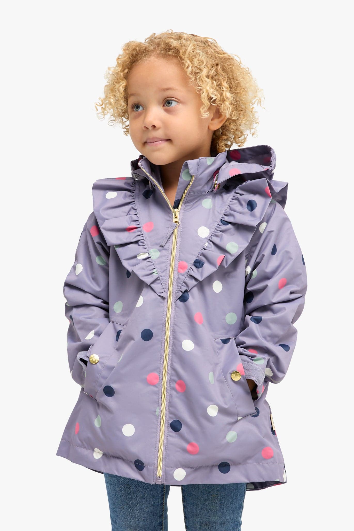 Petite Chérie Atelier Astrid Kuoritakki, Dots Lavender Gray, 98-104