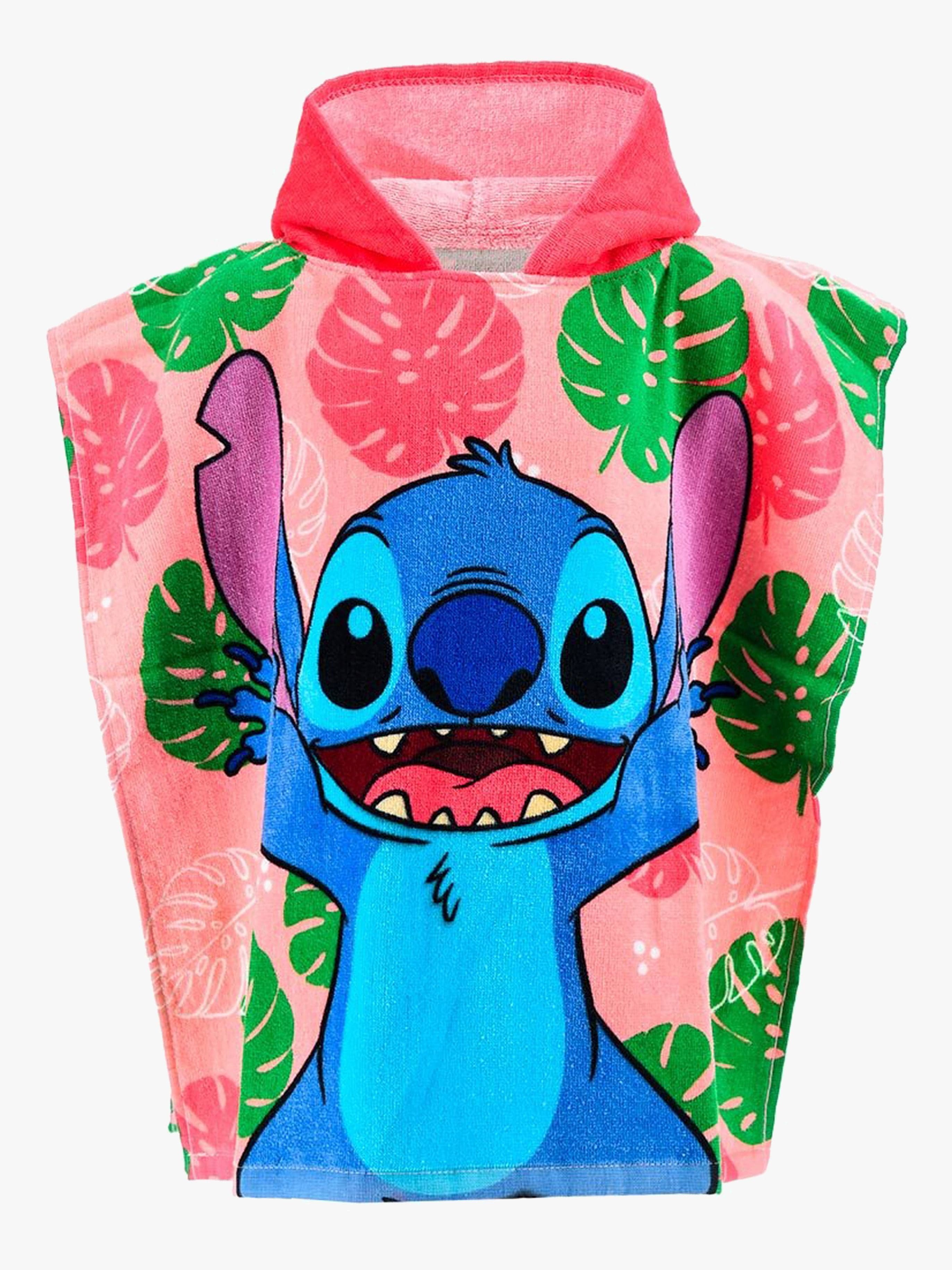 Disney Stitch Kylpyponcho 100% Puuvilla, Vaaleanpunainen