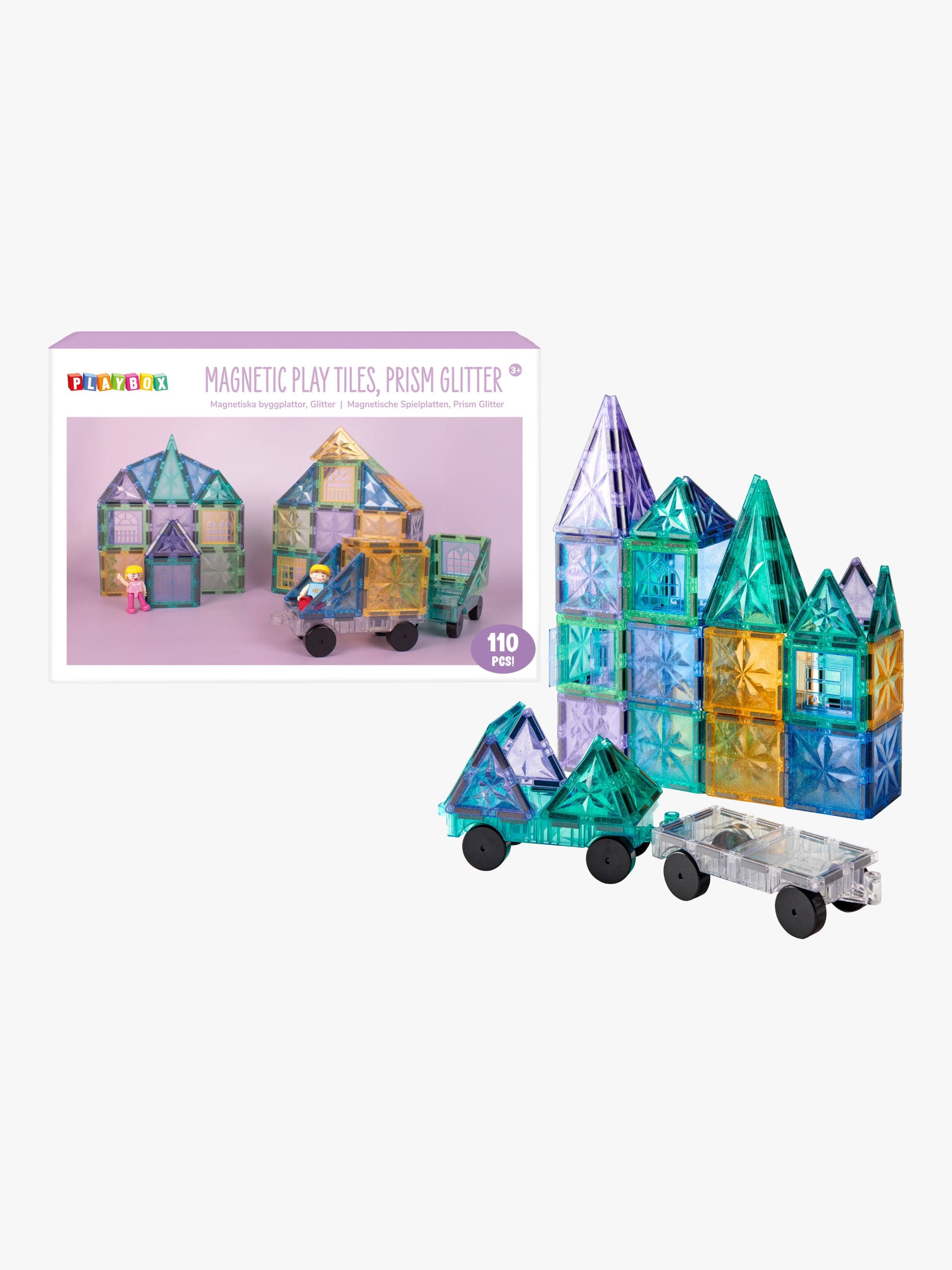 Playbox Magneettiset Laatat Glitter 110 Osaa