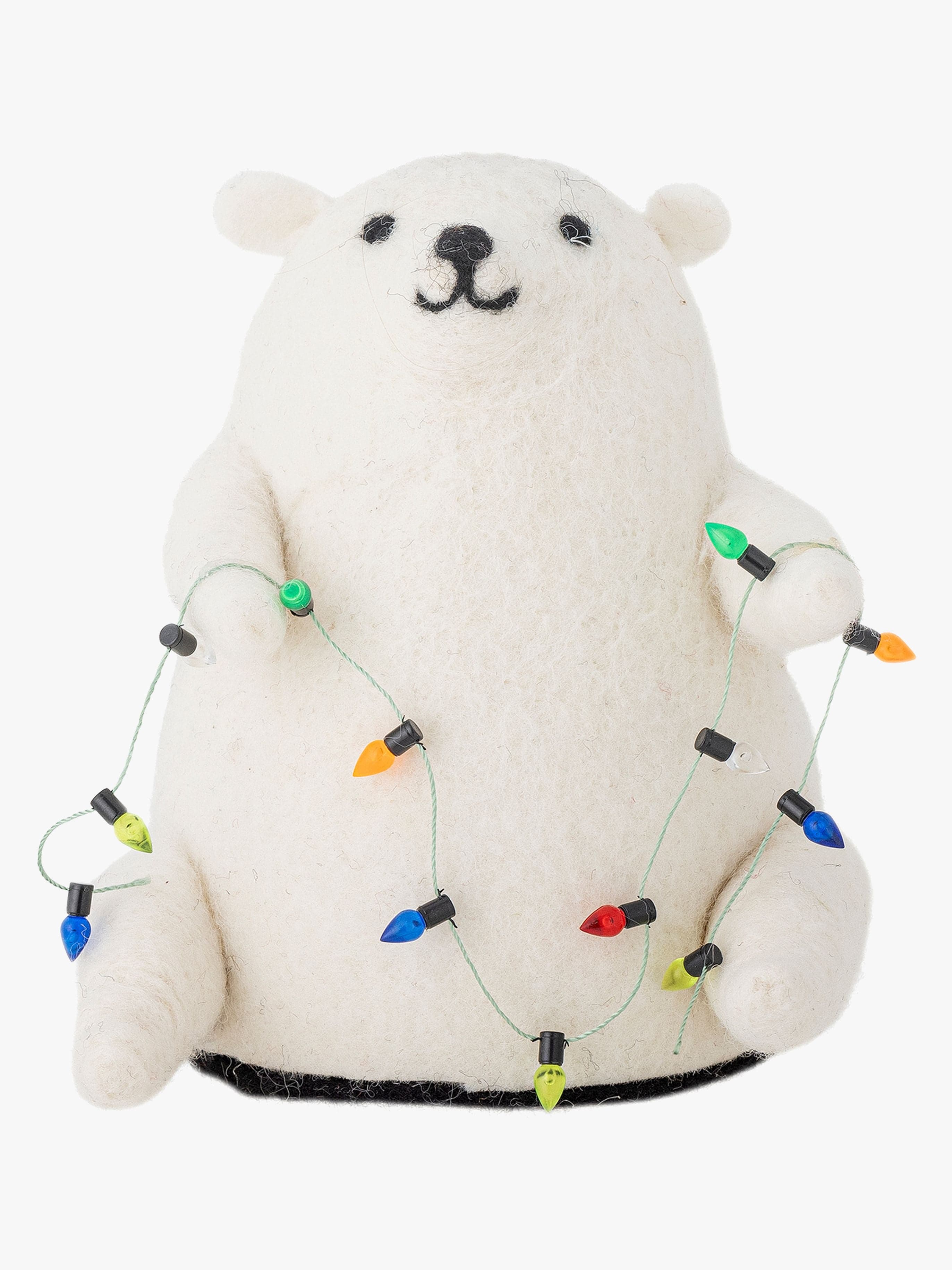 Bloomingville Wally Deco Joulukoriste + Valo, White