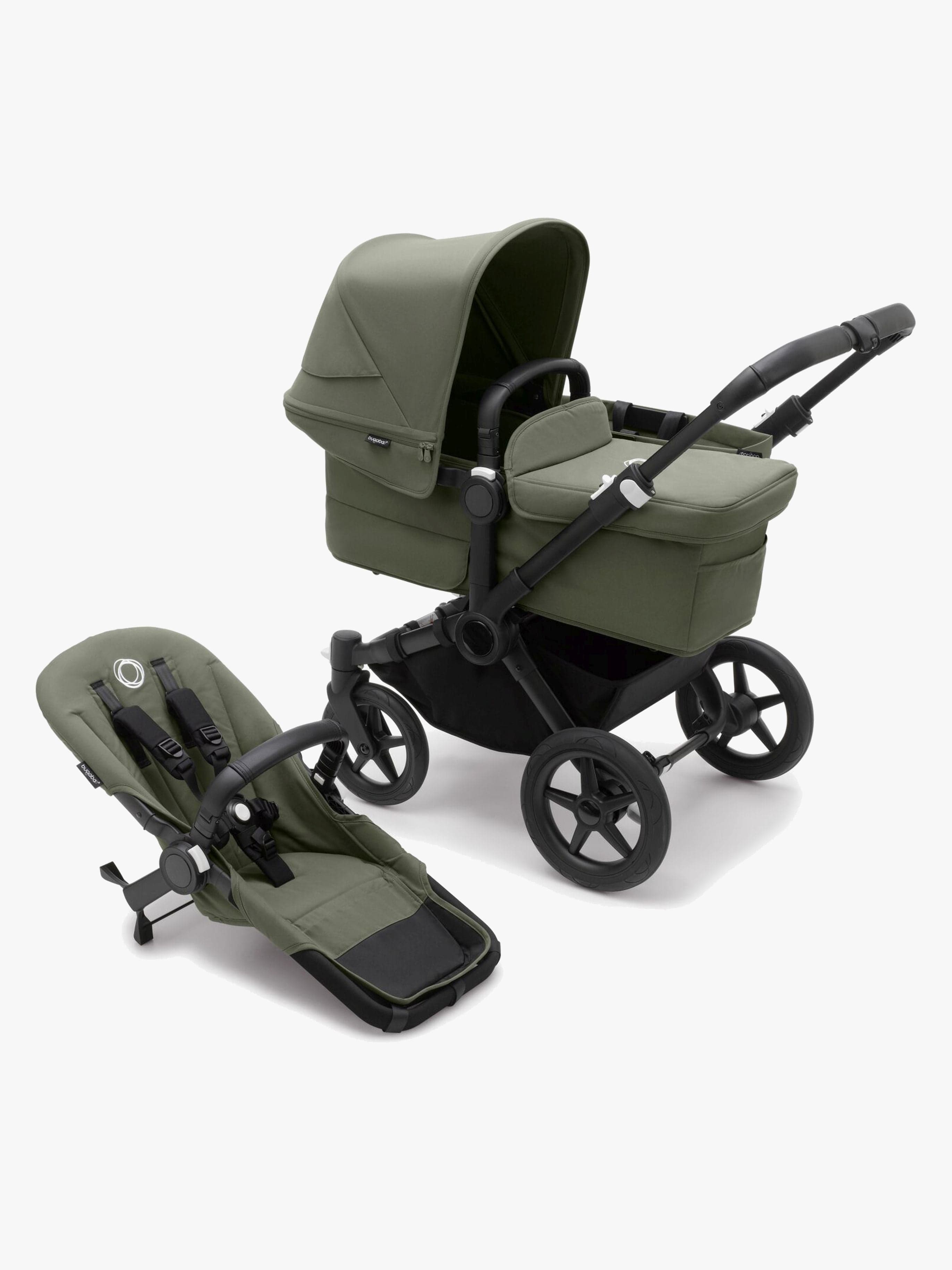Bugaboo Donkey 5 Mono Complete Yhdistelmävaunut, Black/Forest Green