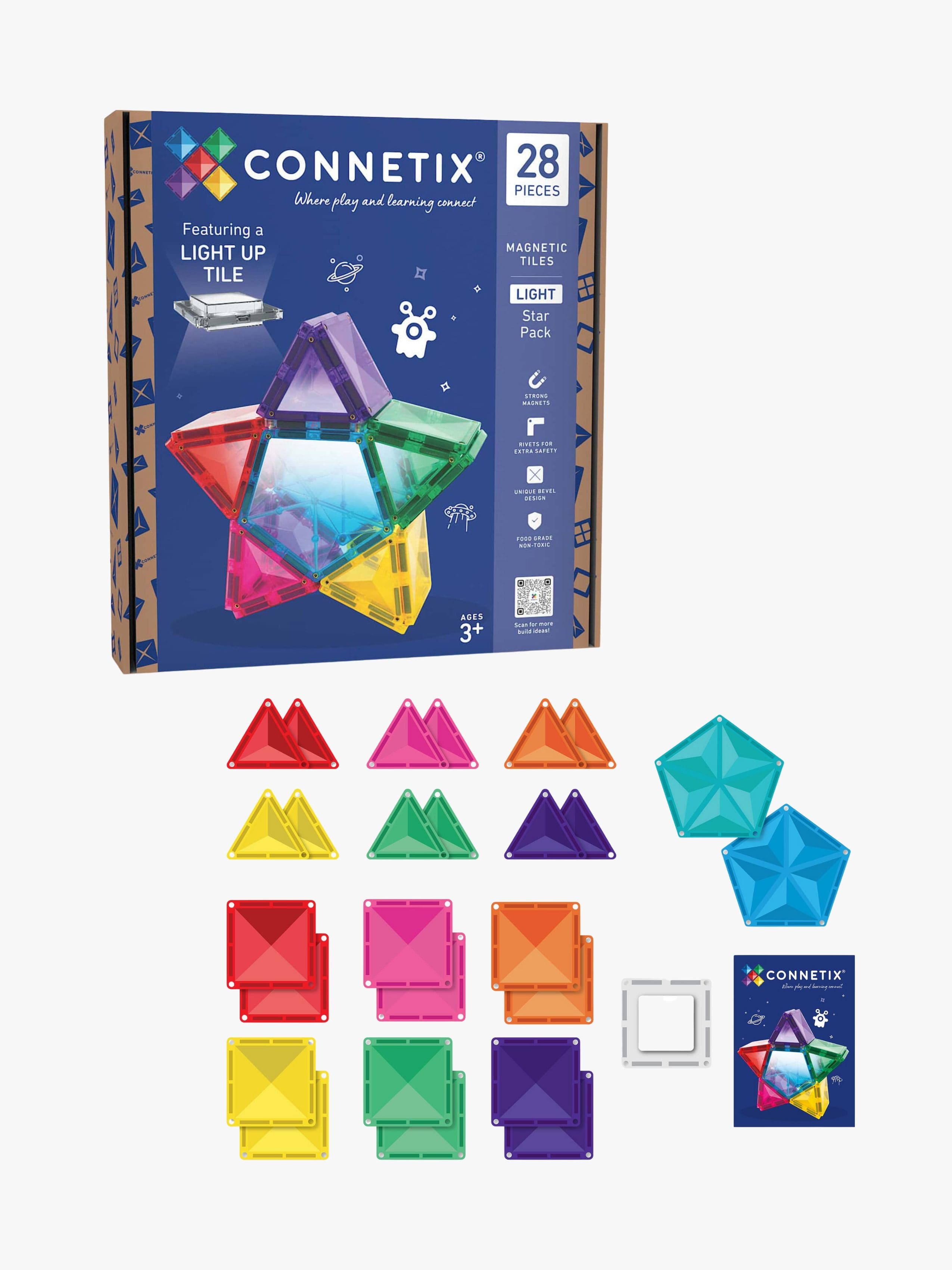 Connetix Magneettiset Rakennuspalikat Light Star 28 Osaa