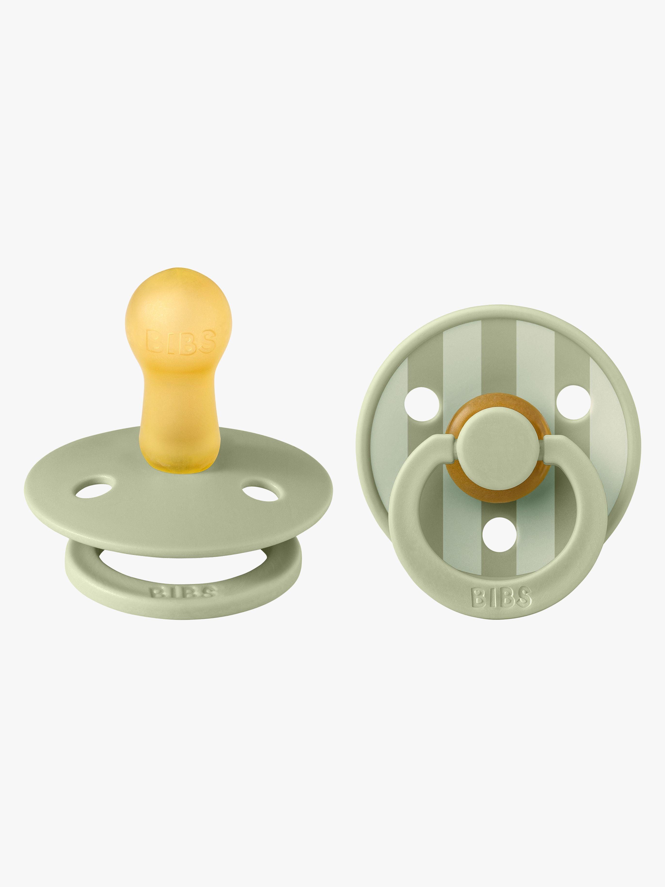 BIBS Studio Colour Tutti 2-Pack Lateksi Koko 2 Pyöreä, Pin/Sage Mix