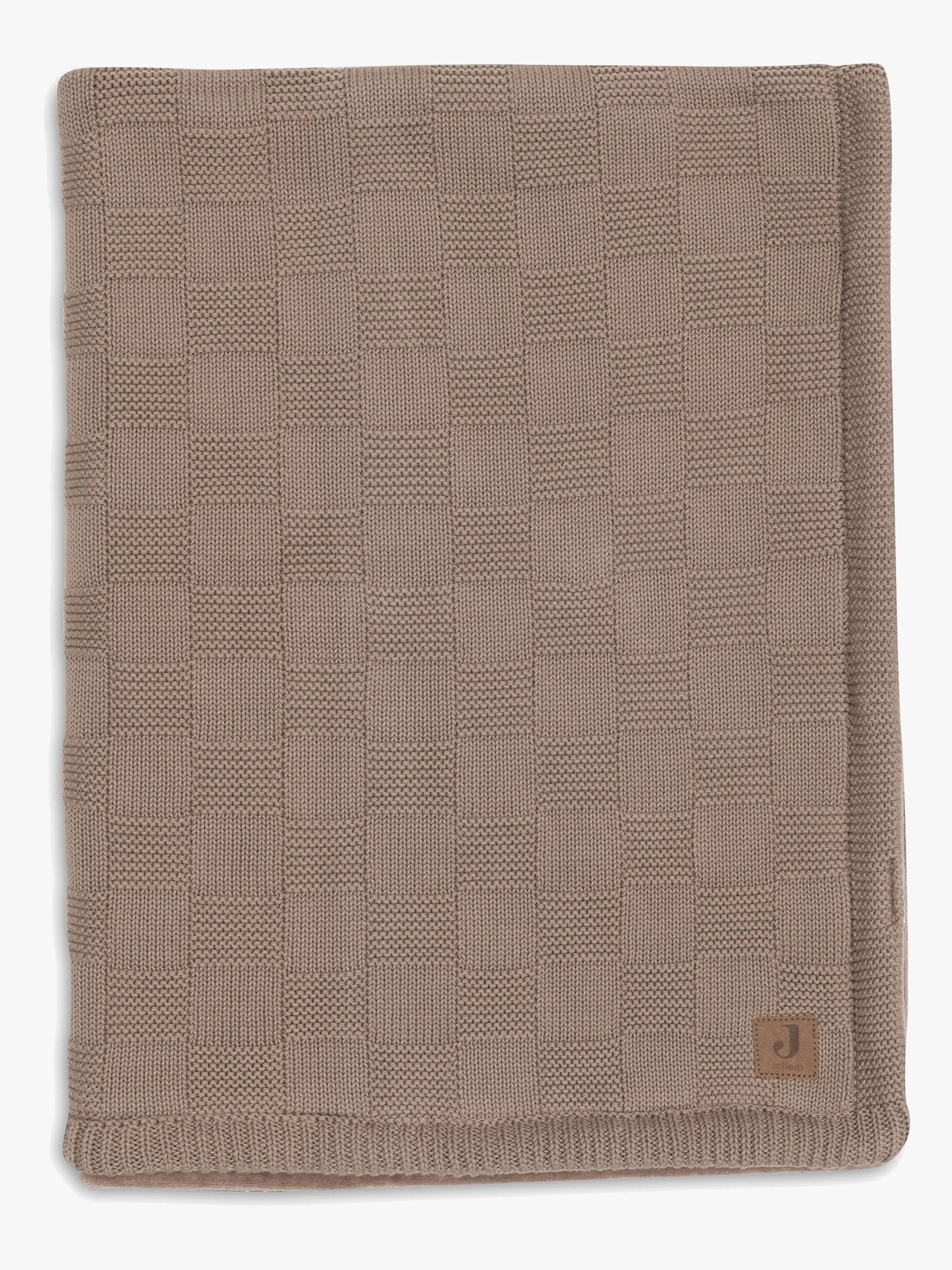 Jollein Viltti 75x100 cm Box Knit/Velvet, Milky Coffee